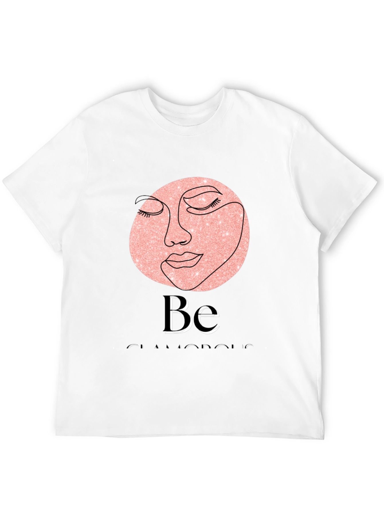 Black Glamorous Face Graphic Tee view 12