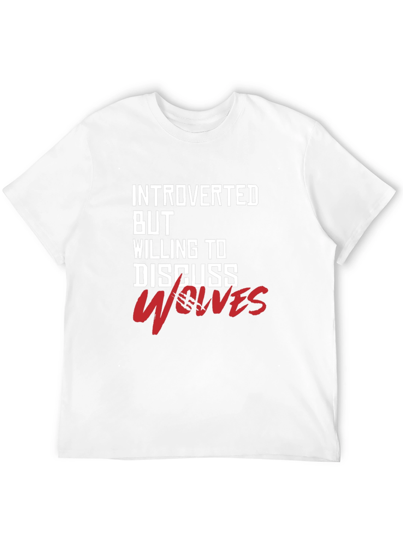 Black Introverted Wolves Graphic Tee - Soft Cotton Blend view 12