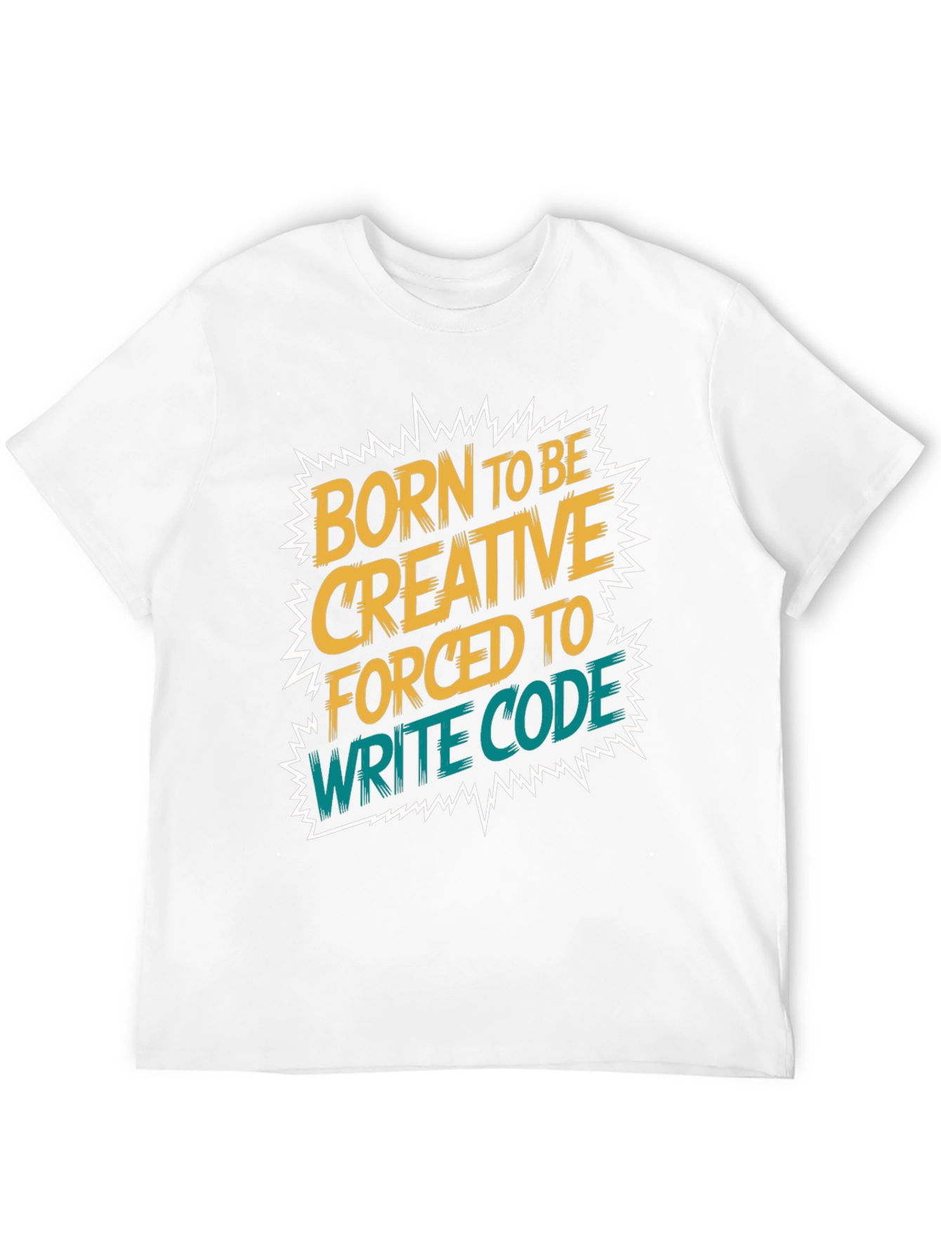 Black Born to Be Creative T-Shirt - Coding Humor view 12