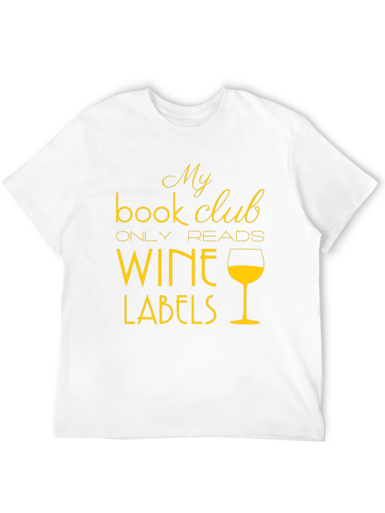 Black Wine Labels Book Club T-Shirt view 12