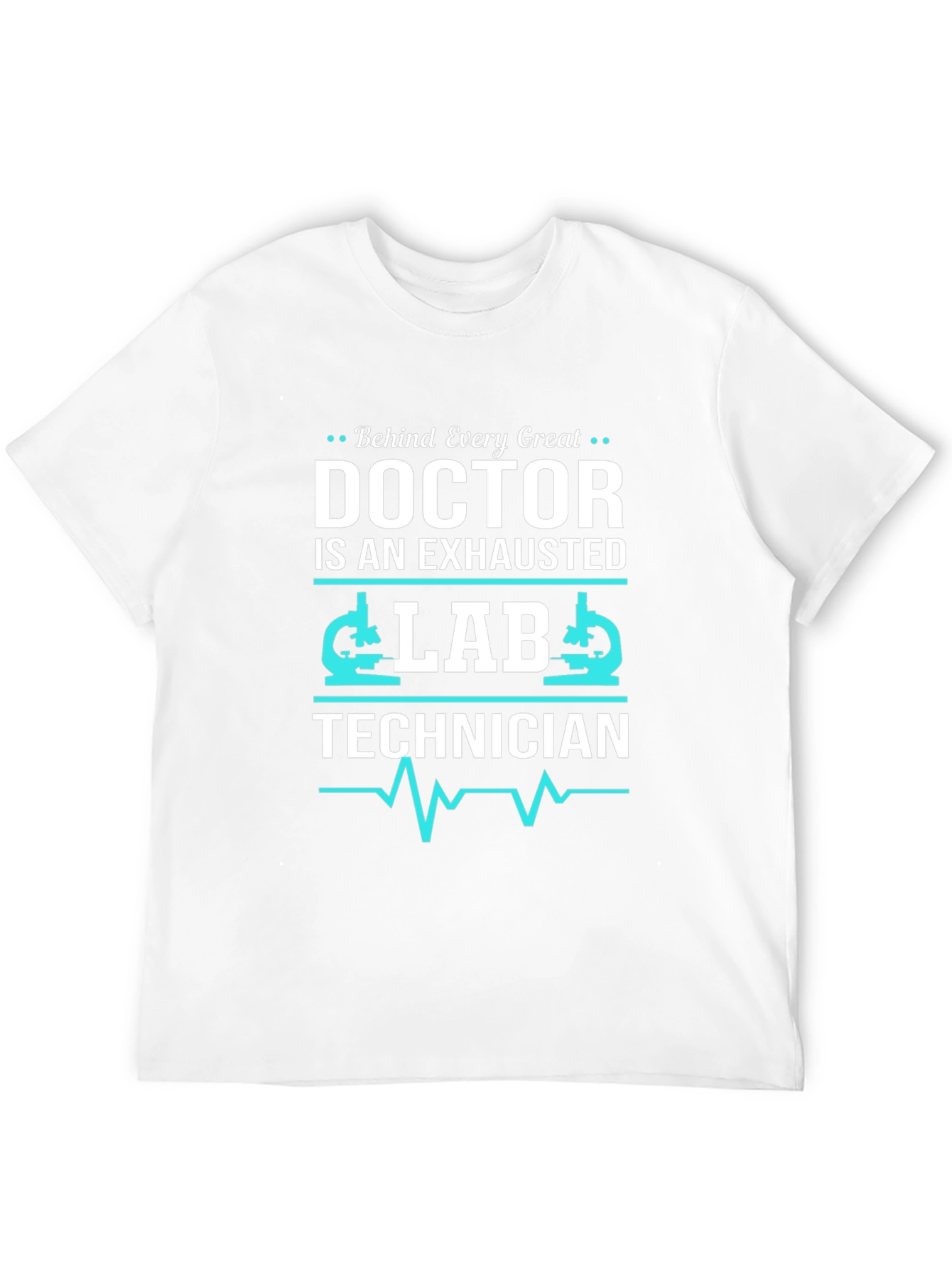 Black Exhausted Lab Tech T-Shirt - Funny Doctor Medical Tee view 12