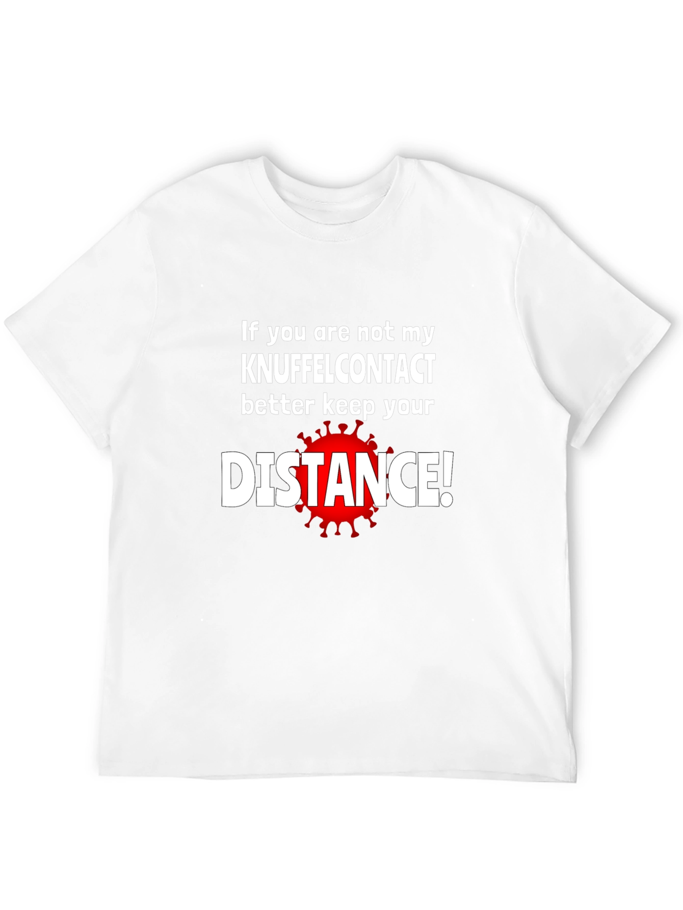 Black Keep Your Distance T-Shirt - Novelty Graphic Tee view 12