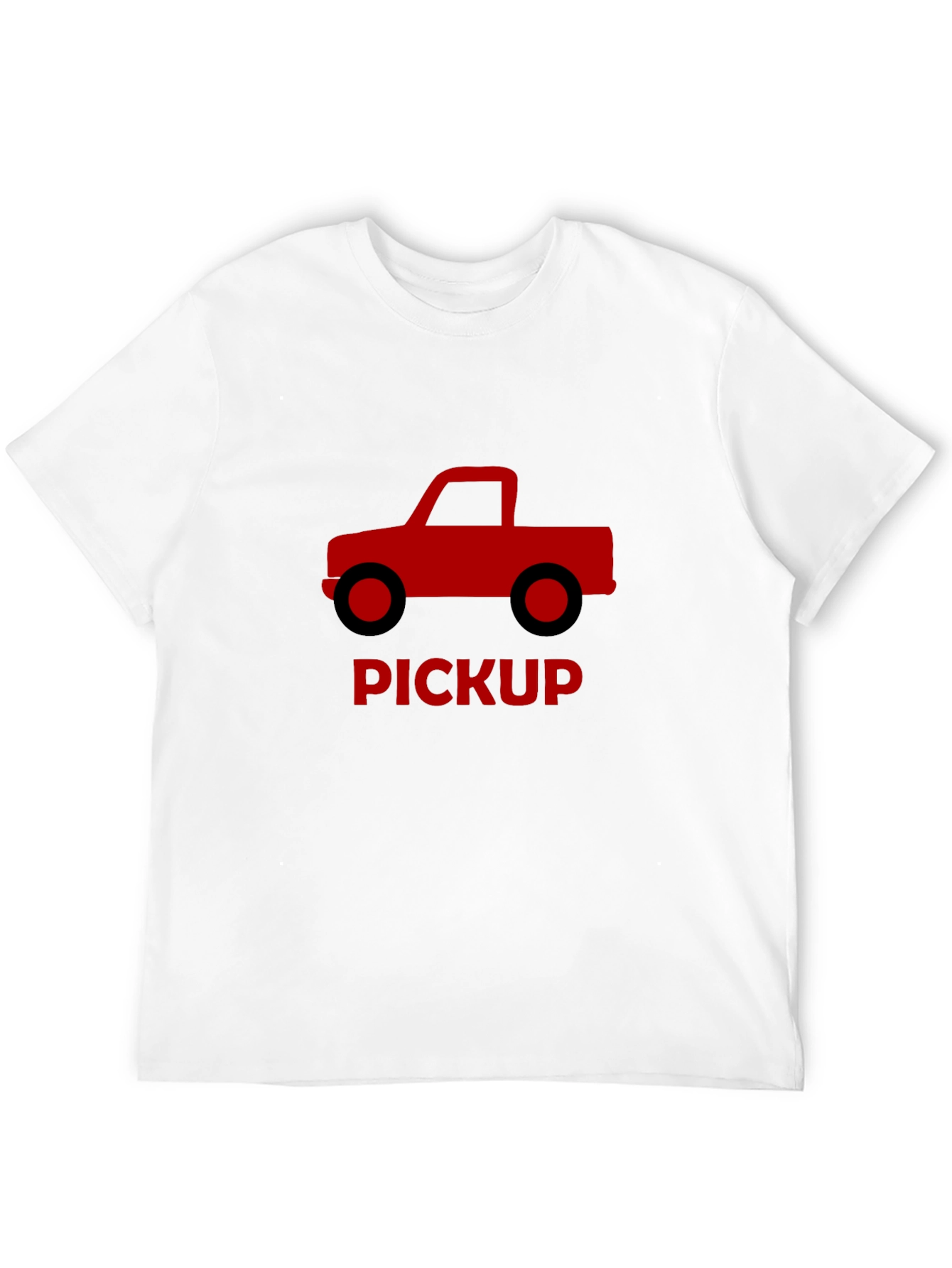 Black Pickup Truck Graphic Tee - Black Cotton view 12