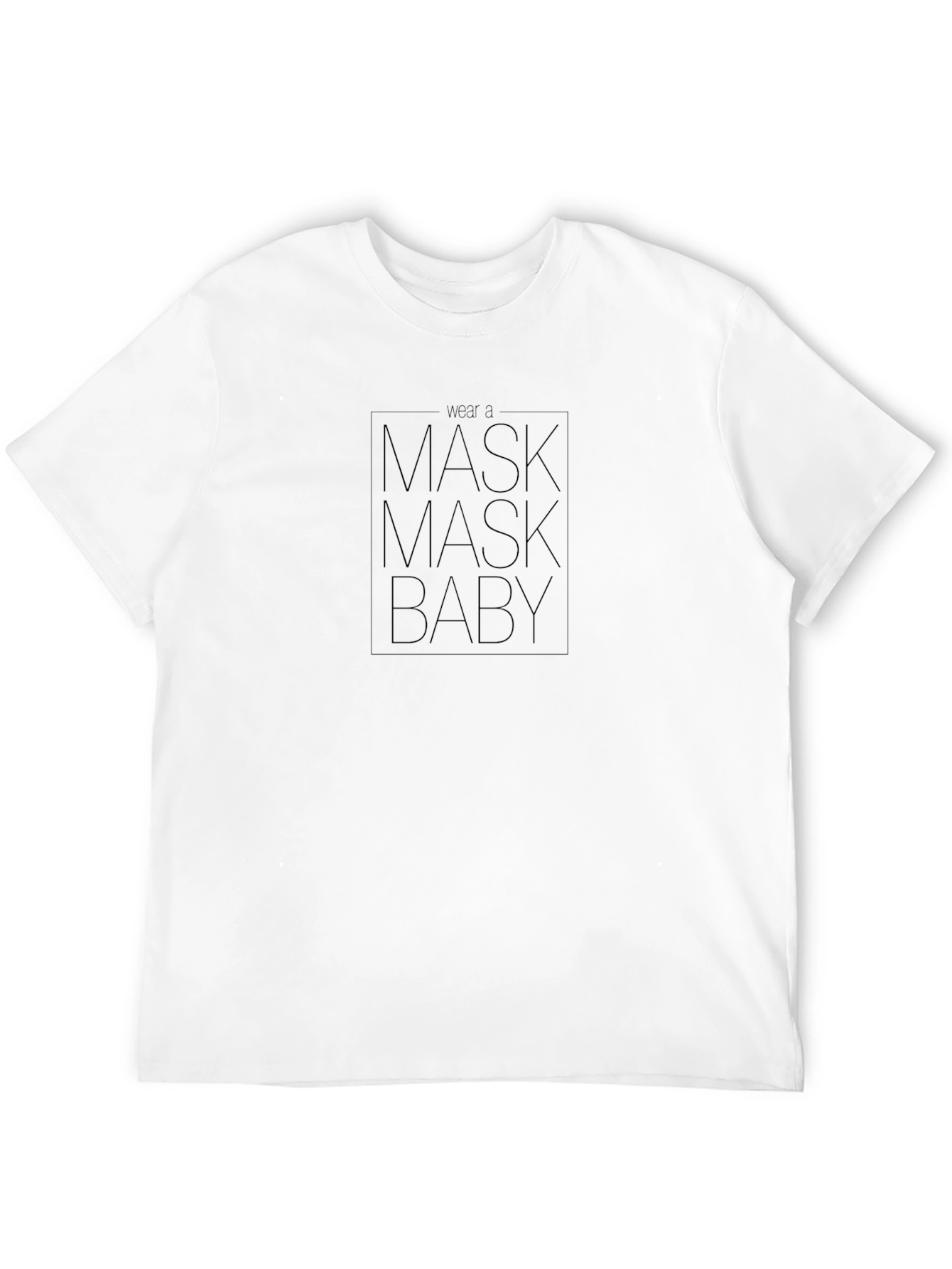 Black Wear a Mask Baby Black T-Shirt view 12