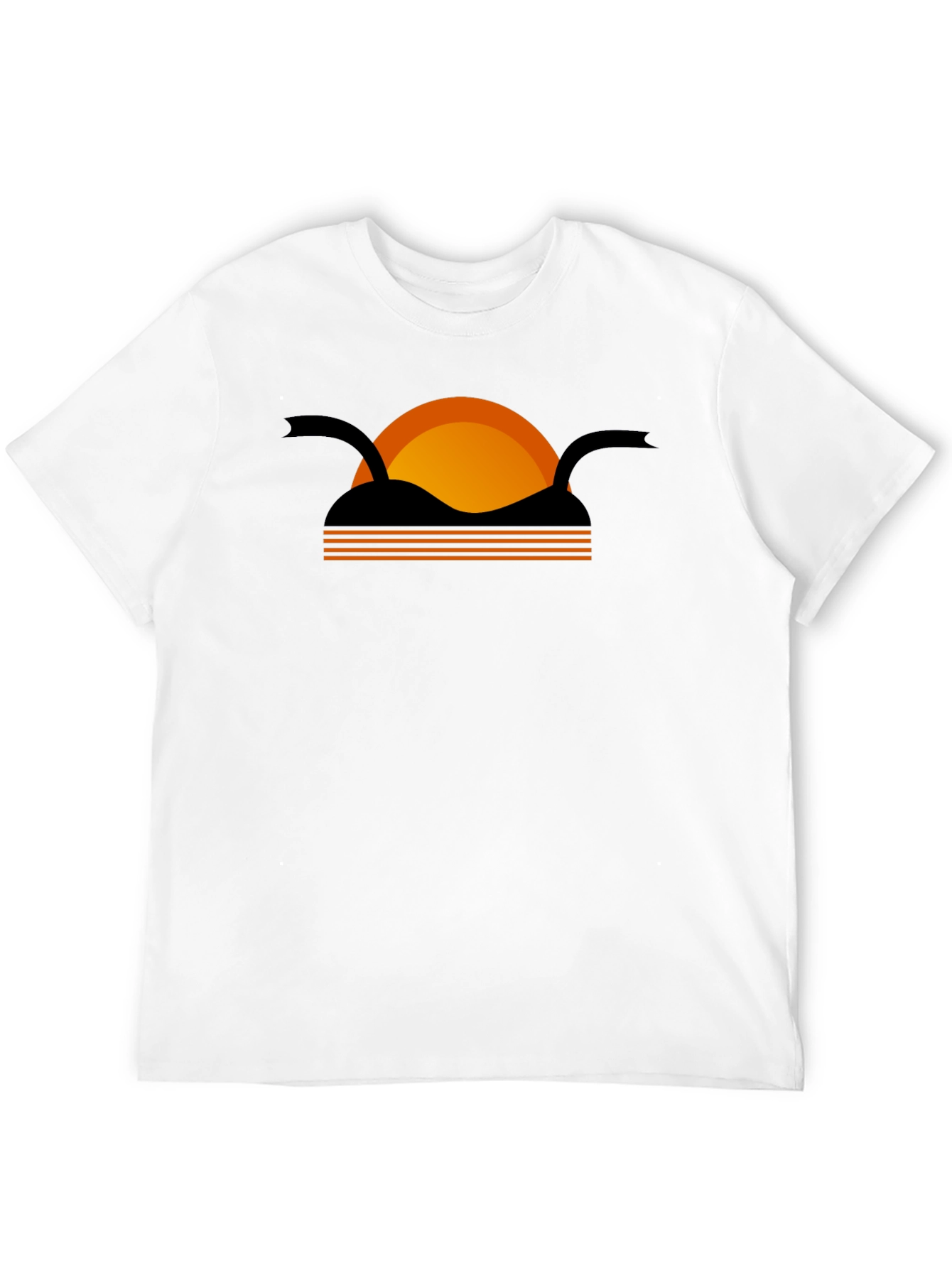 Black Retro Sunset T-Shirt view 12