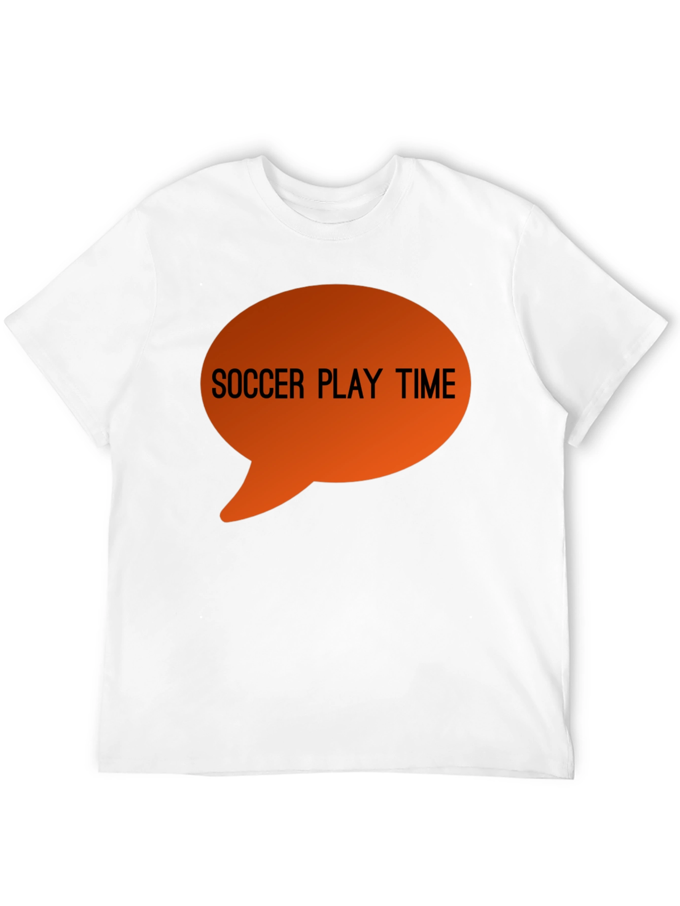 Black Soccer Play Time Graphic Tee - Black Cotton T-Shirt view 12