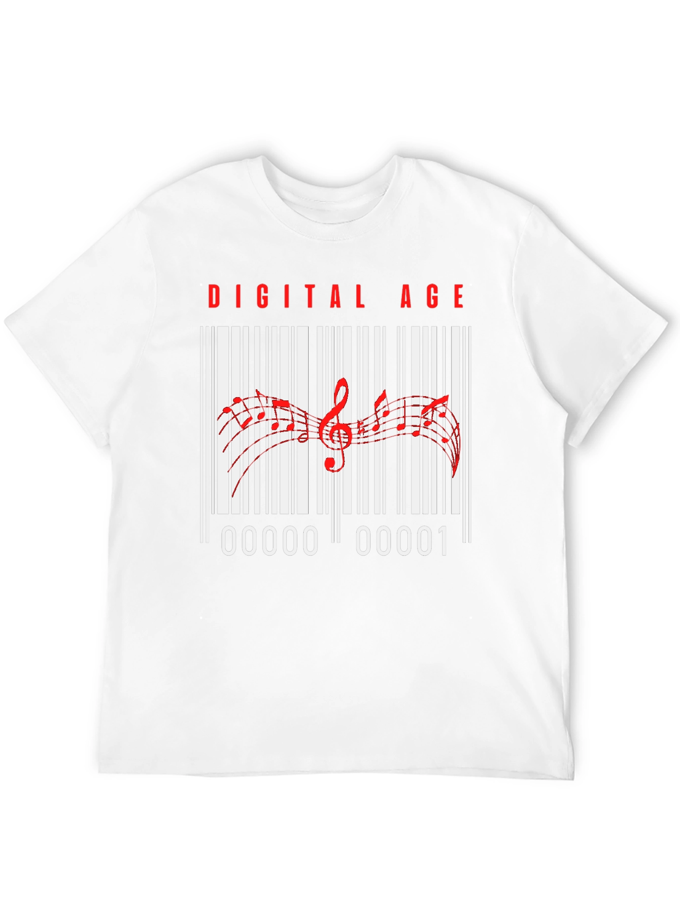 Digital Age Music Barcode T-Shirt - 12