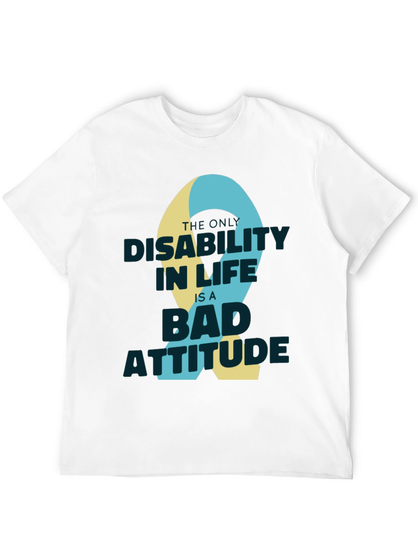 Black Attitude Ribbon Graphic T-Shirt view 12