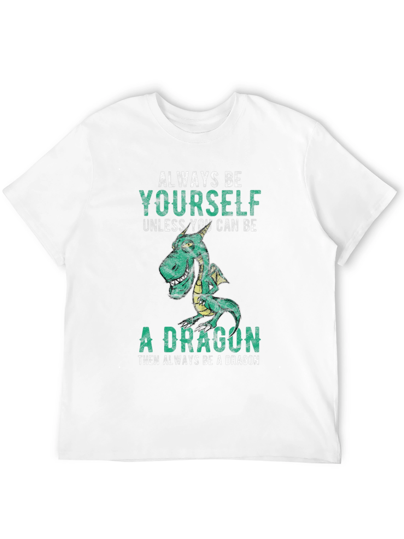 Black Always Be Yourself Dragon Graphic Tee view 12