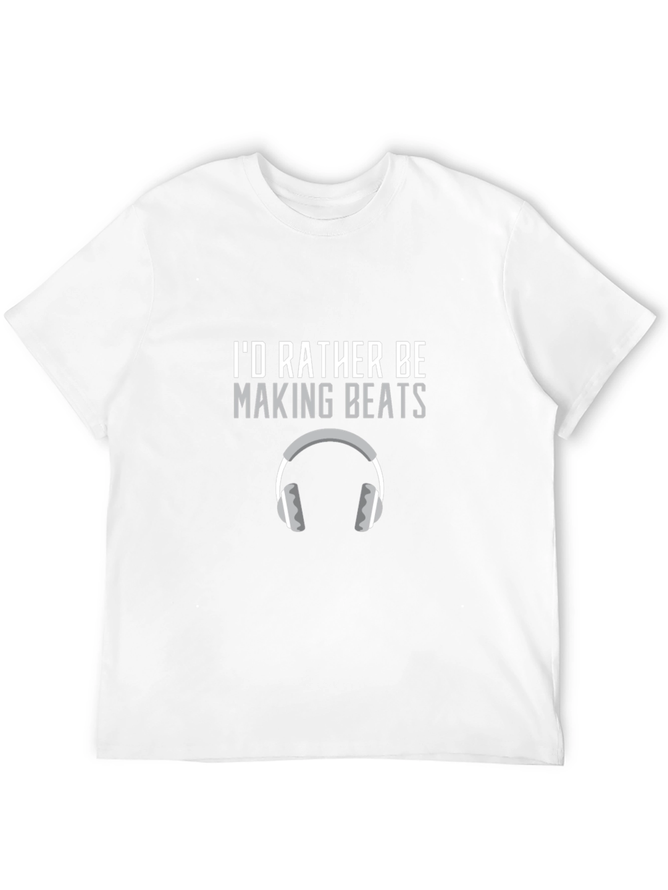 Black I'd Rather Be Making Beats Graphic T-Shirt view 12