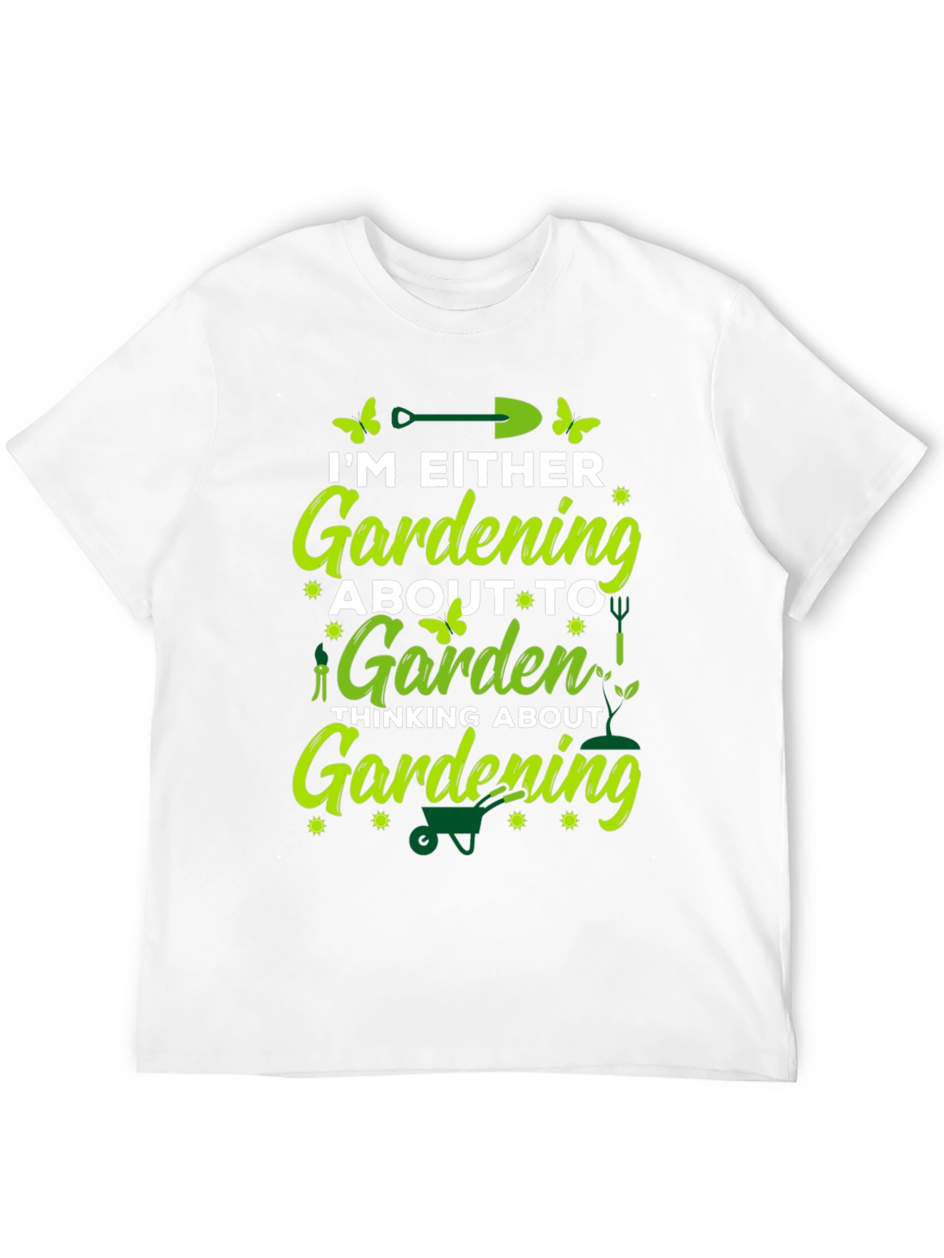Black Gardening Lover T-Shirt - Black Cotton Blend view 12