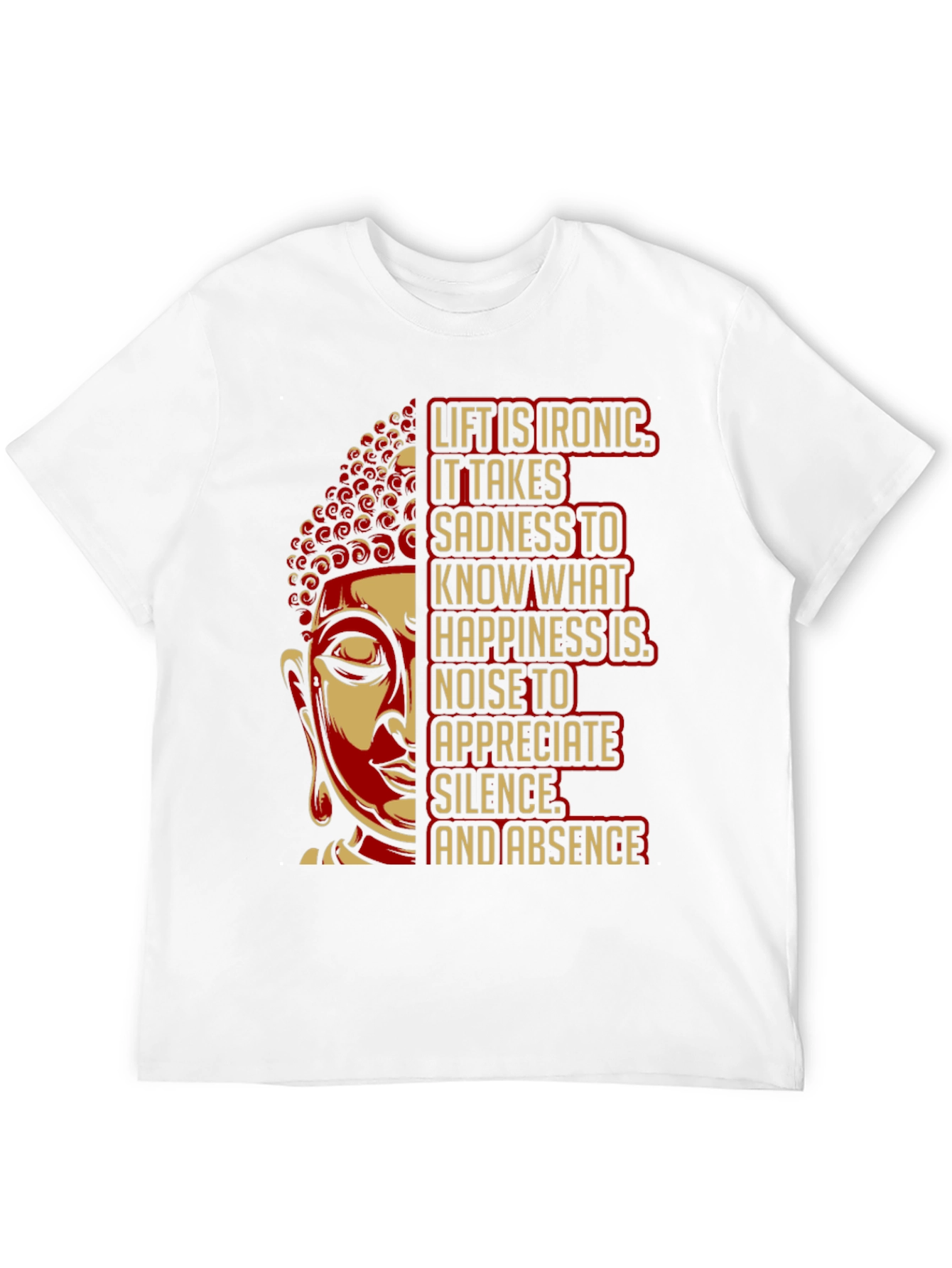 Black Buddha Quote Graphic T-Shirt view 12