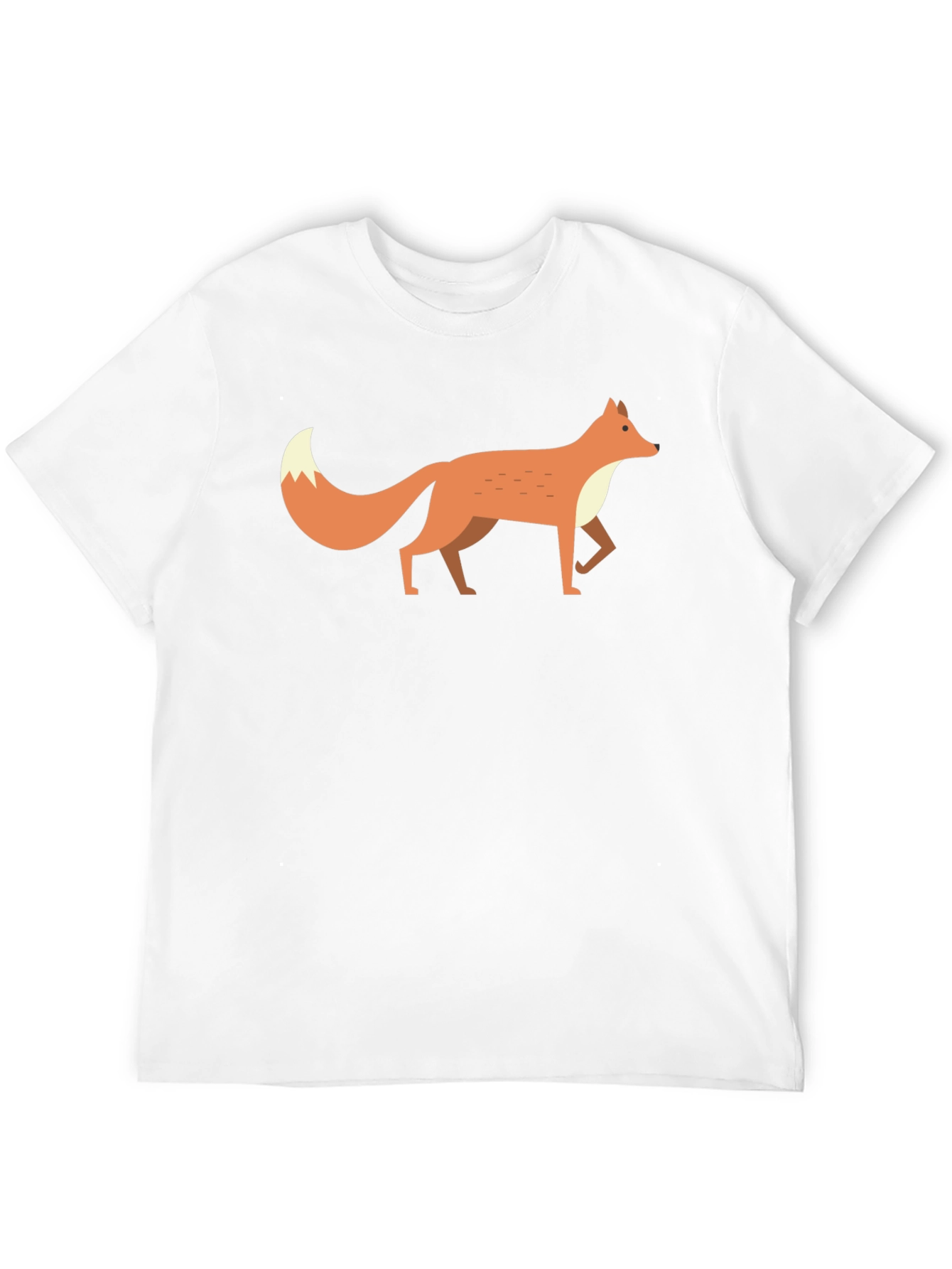 Black Fox Graphic Tee -  Men's Black Cotton T-Shirt view 12