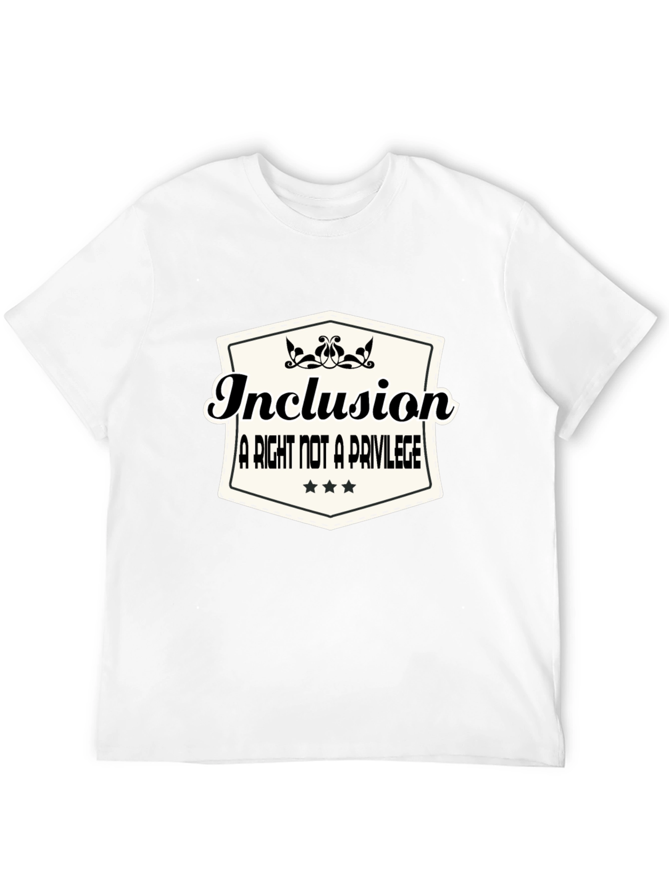 Black Inclusion T-Shirt: A Right Not a Privilege view 12
