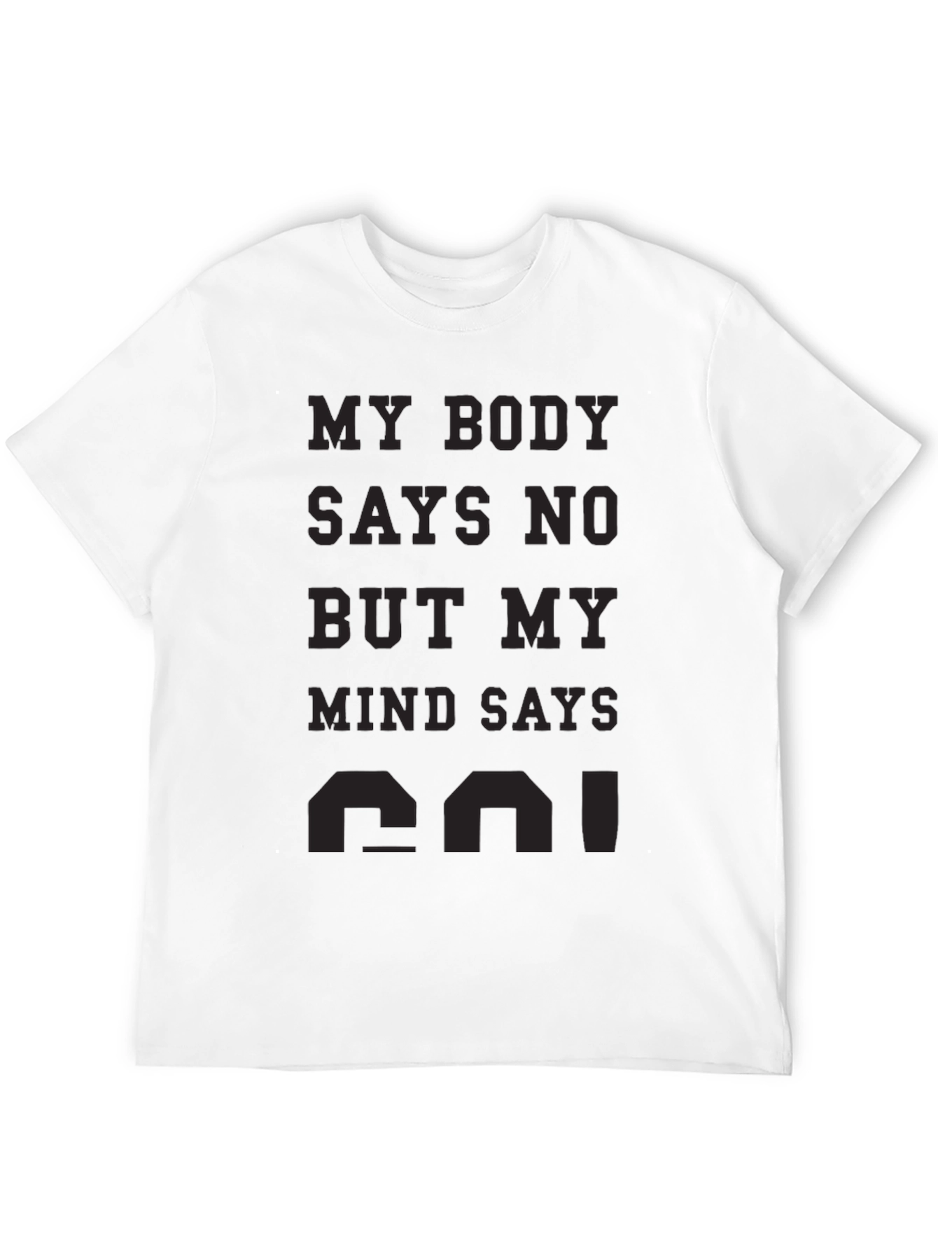 Black My Body Says No T-Shirt view 12