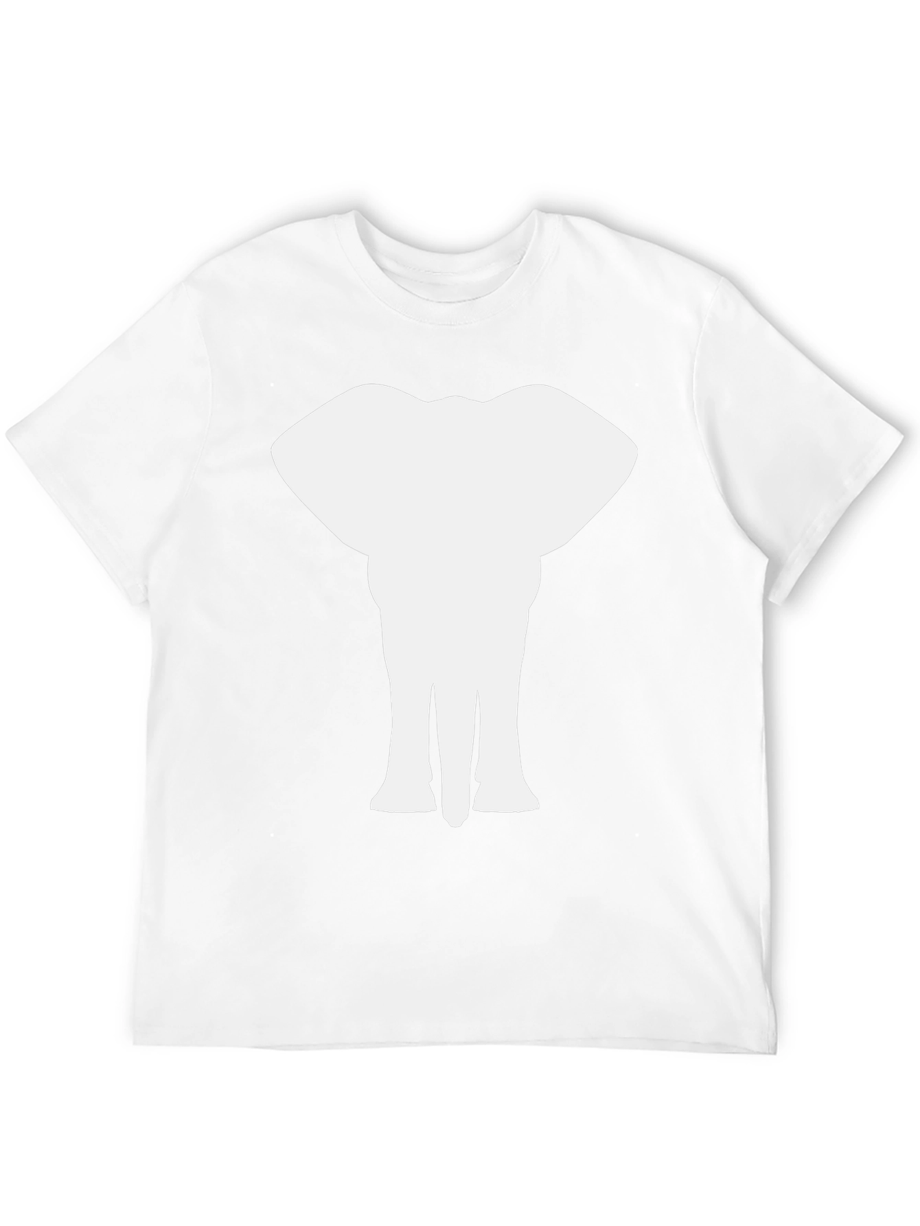 Black Elephant Silhouette Graphic Black T-Shirt view 12