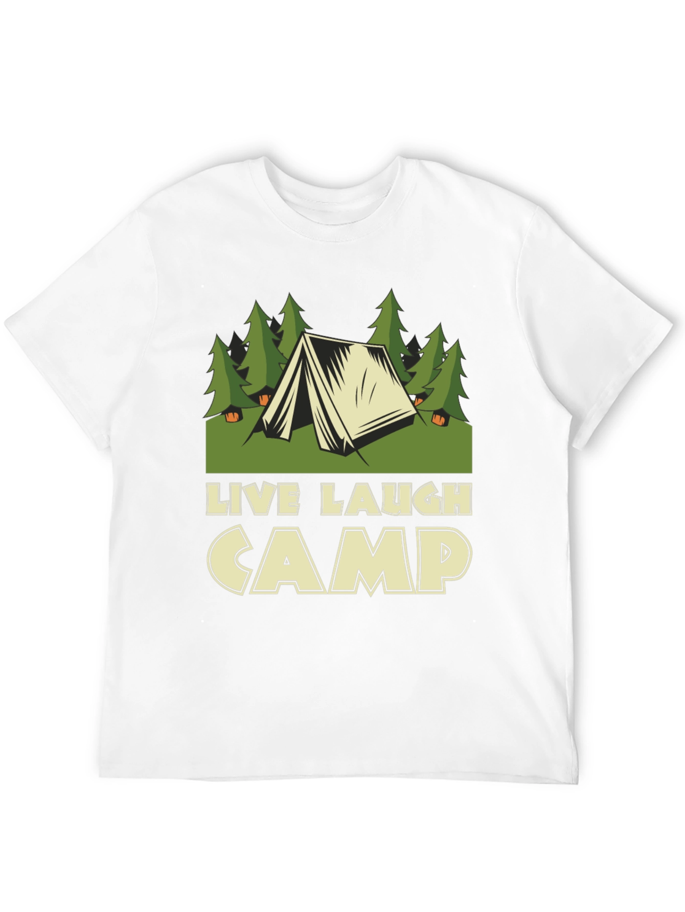 Live Laugh Camp Graphic Tee - Outdoor Adventure Shirt - 12