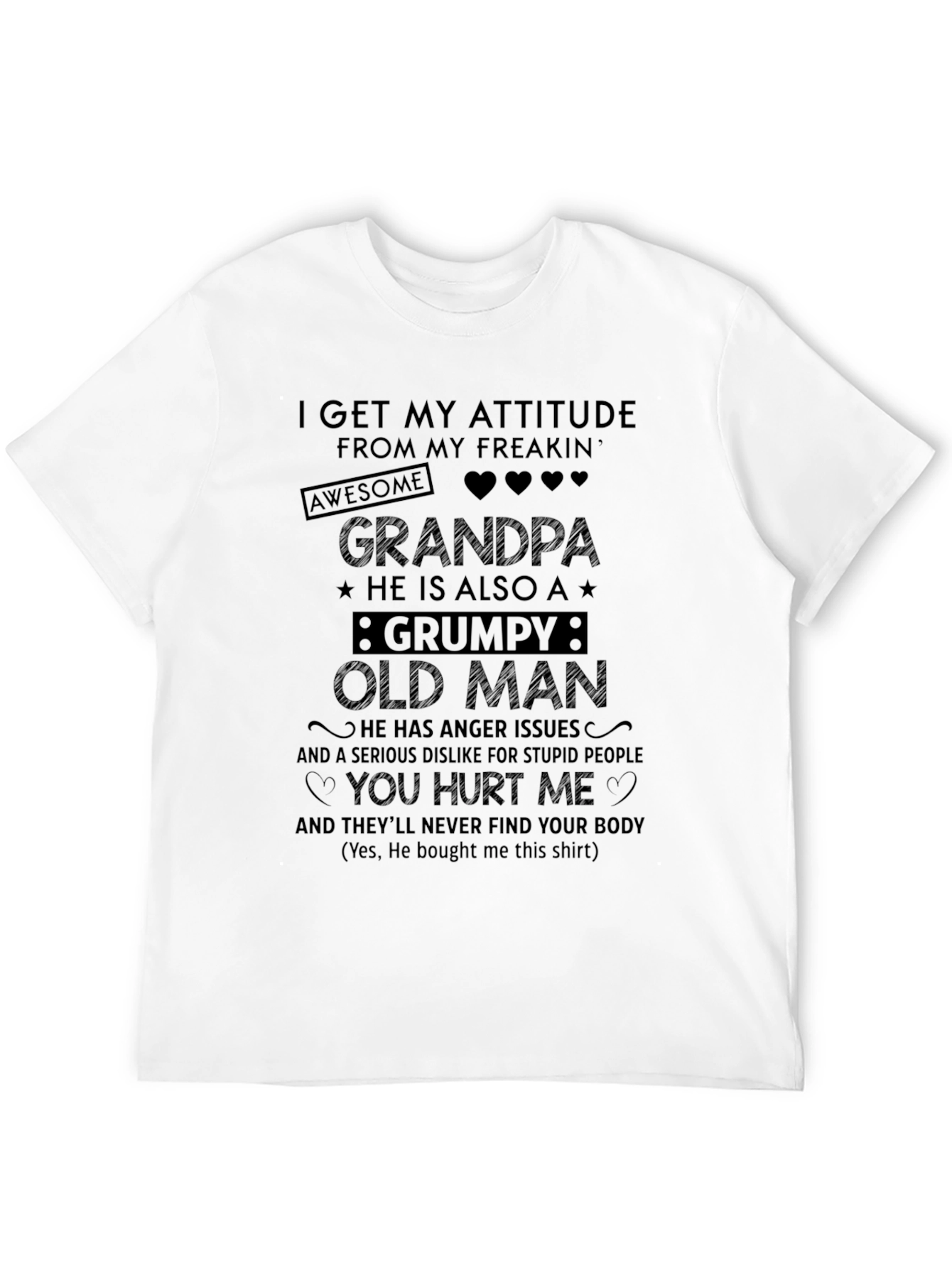 Funny Grandpa Grumpy Old Man T-Shirt - 12