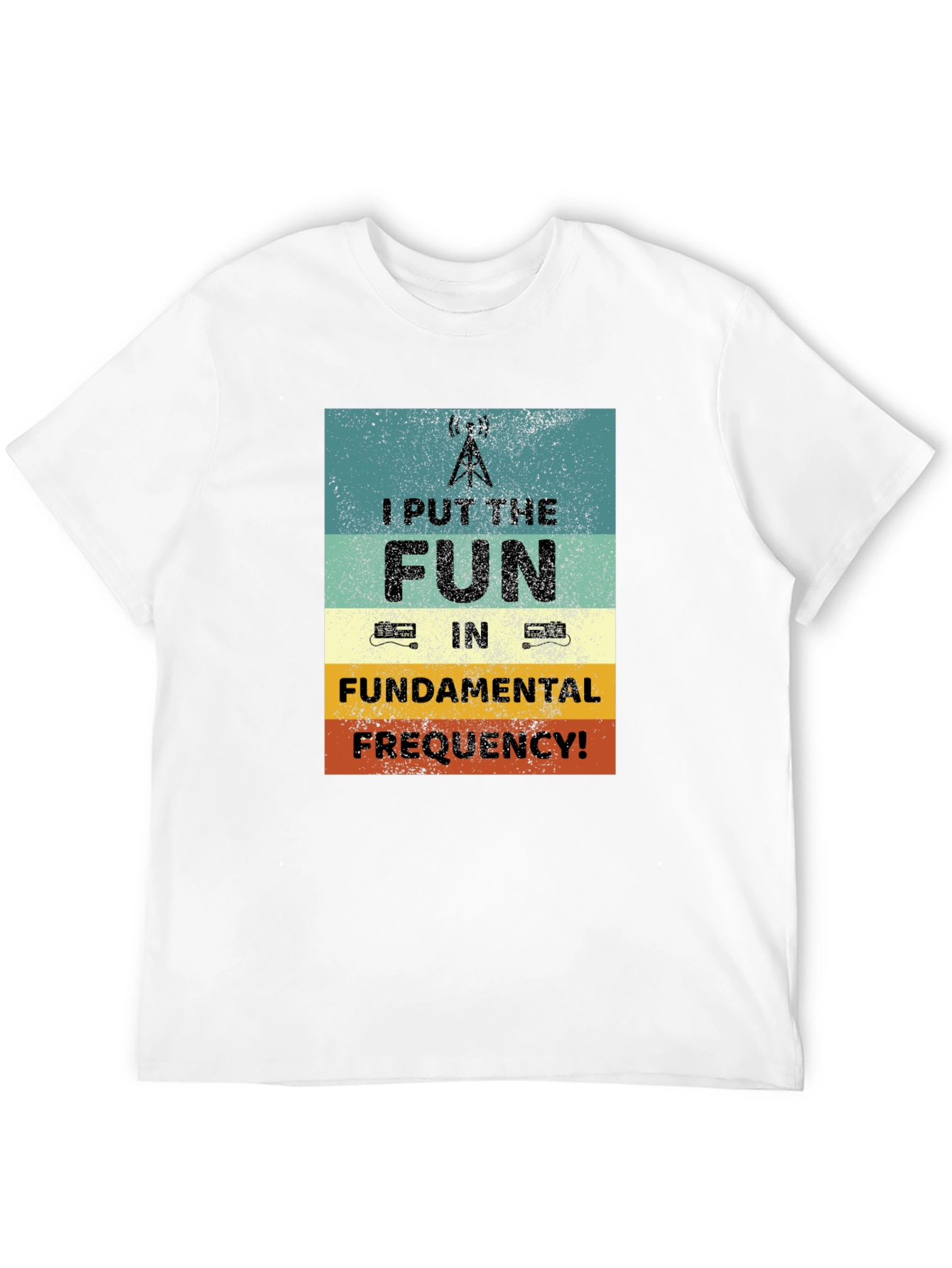 Black Fun Fundamental Frequency T-Shirt view 12