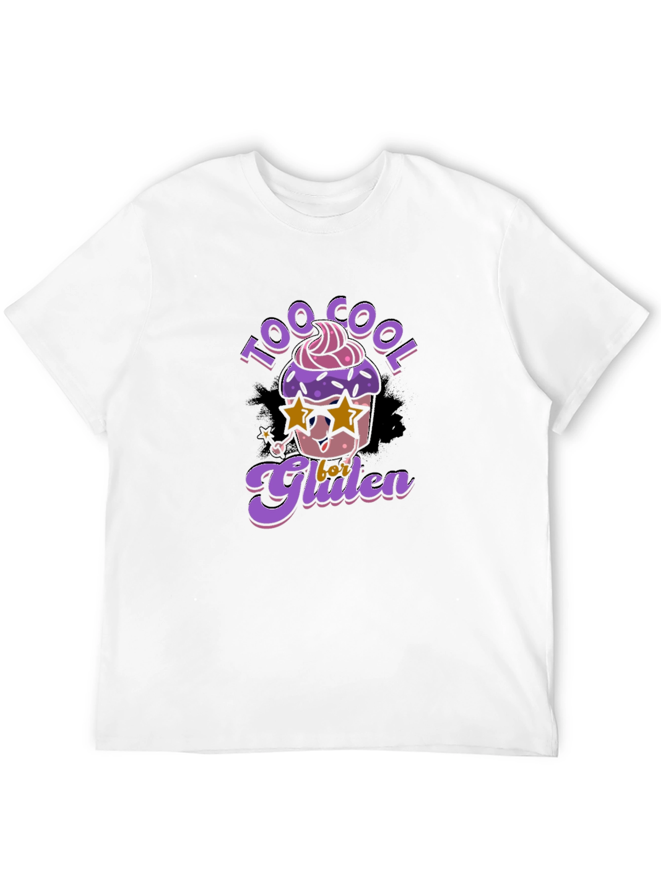 Black Too Cool for Gluten Black T-Shirt view 12