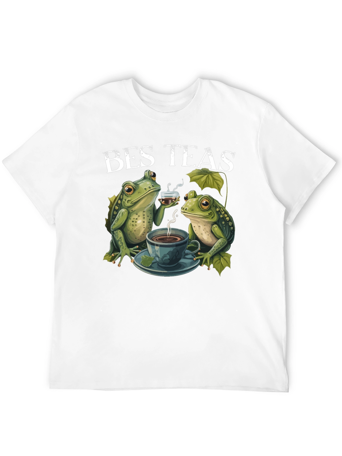 Black Bes Teas Frog T-Shirt - Quirky Tea Lovers Tee view 12