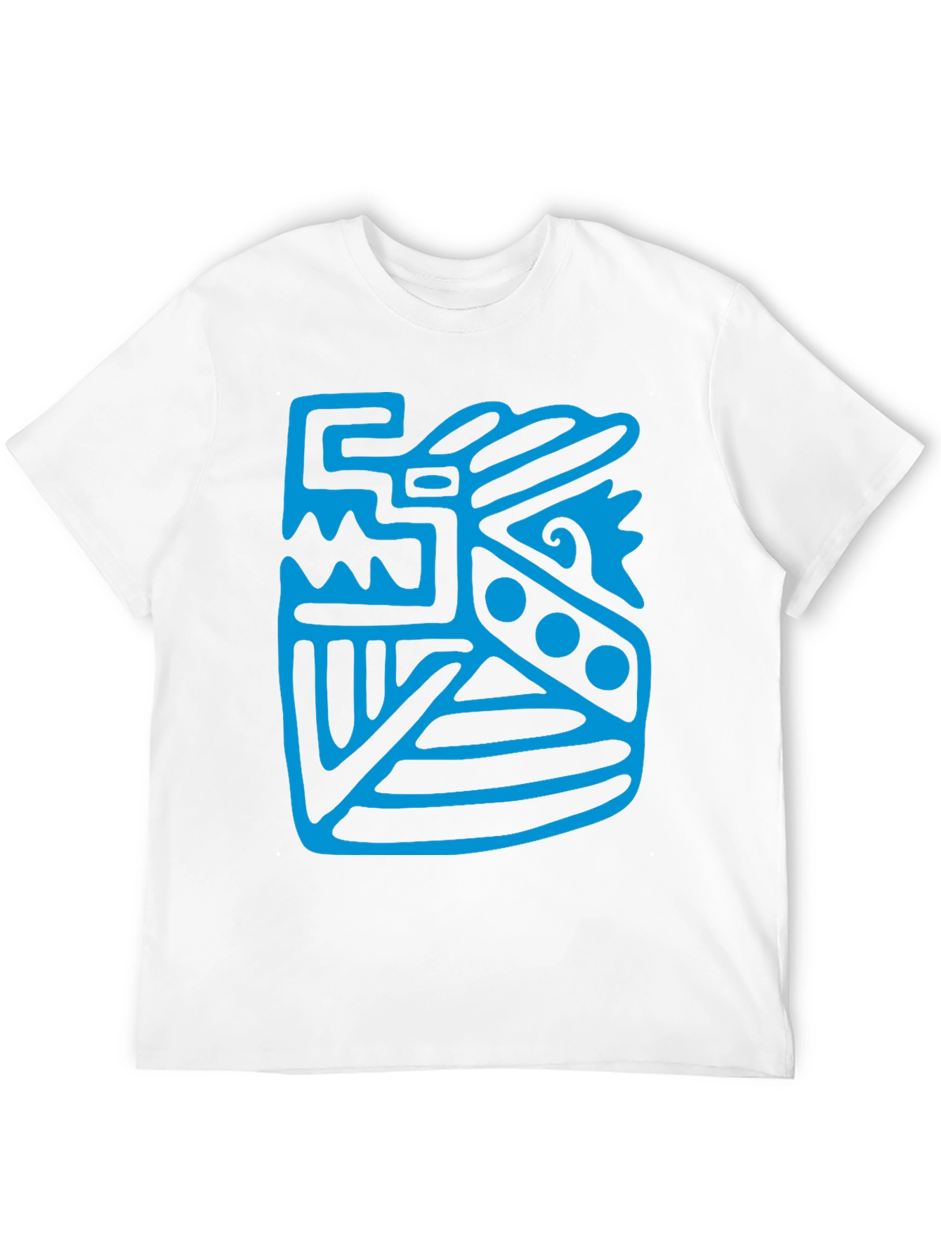 Black Aztec Design Black T-Shirt view 12