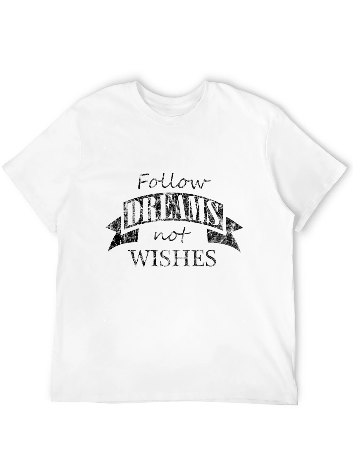 Black Follow Your Dreams Graphic Tee - Men's Black T-Shirt view 12