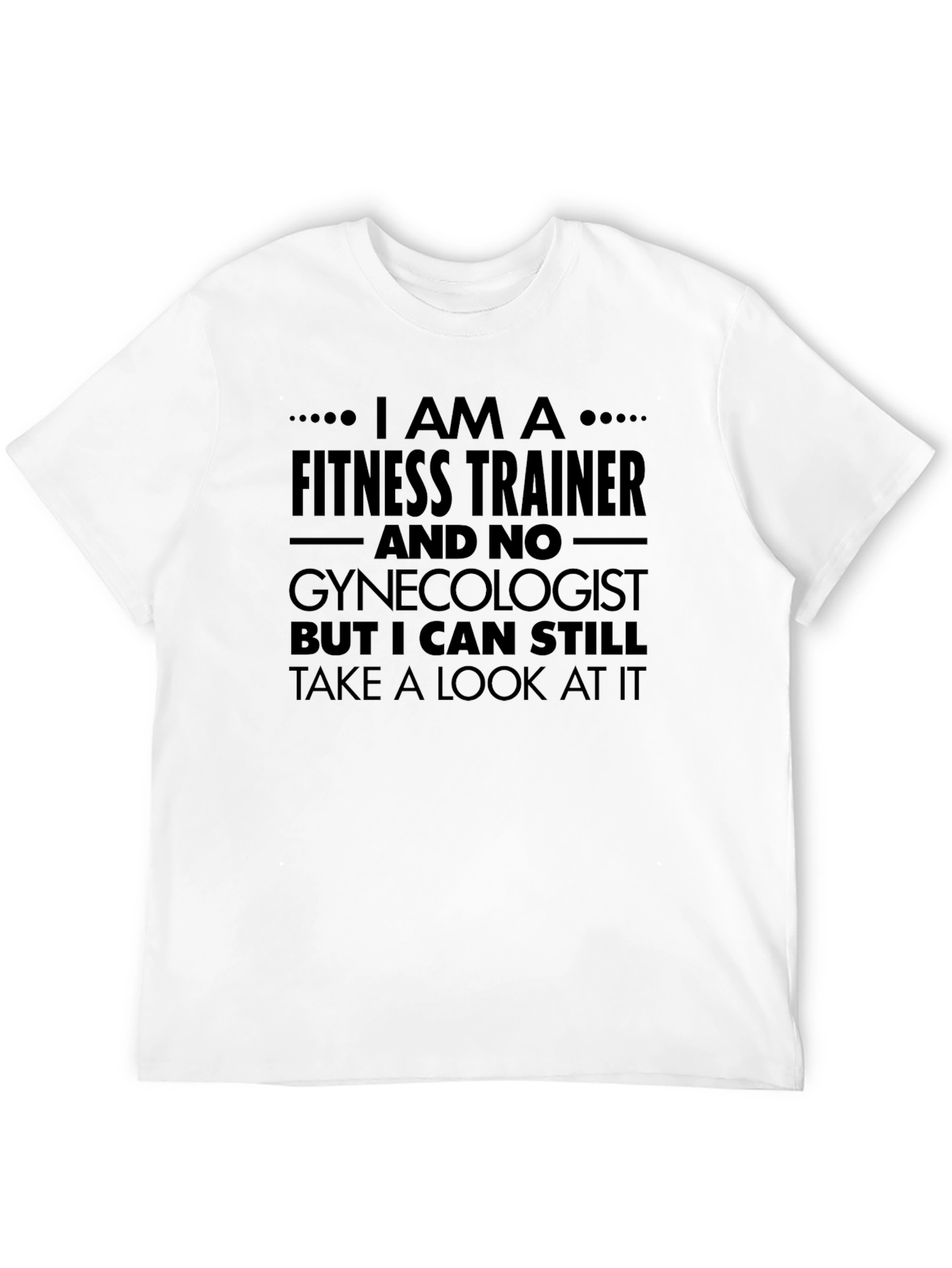Black Fitness Trainer Humor T-Shirt view 12