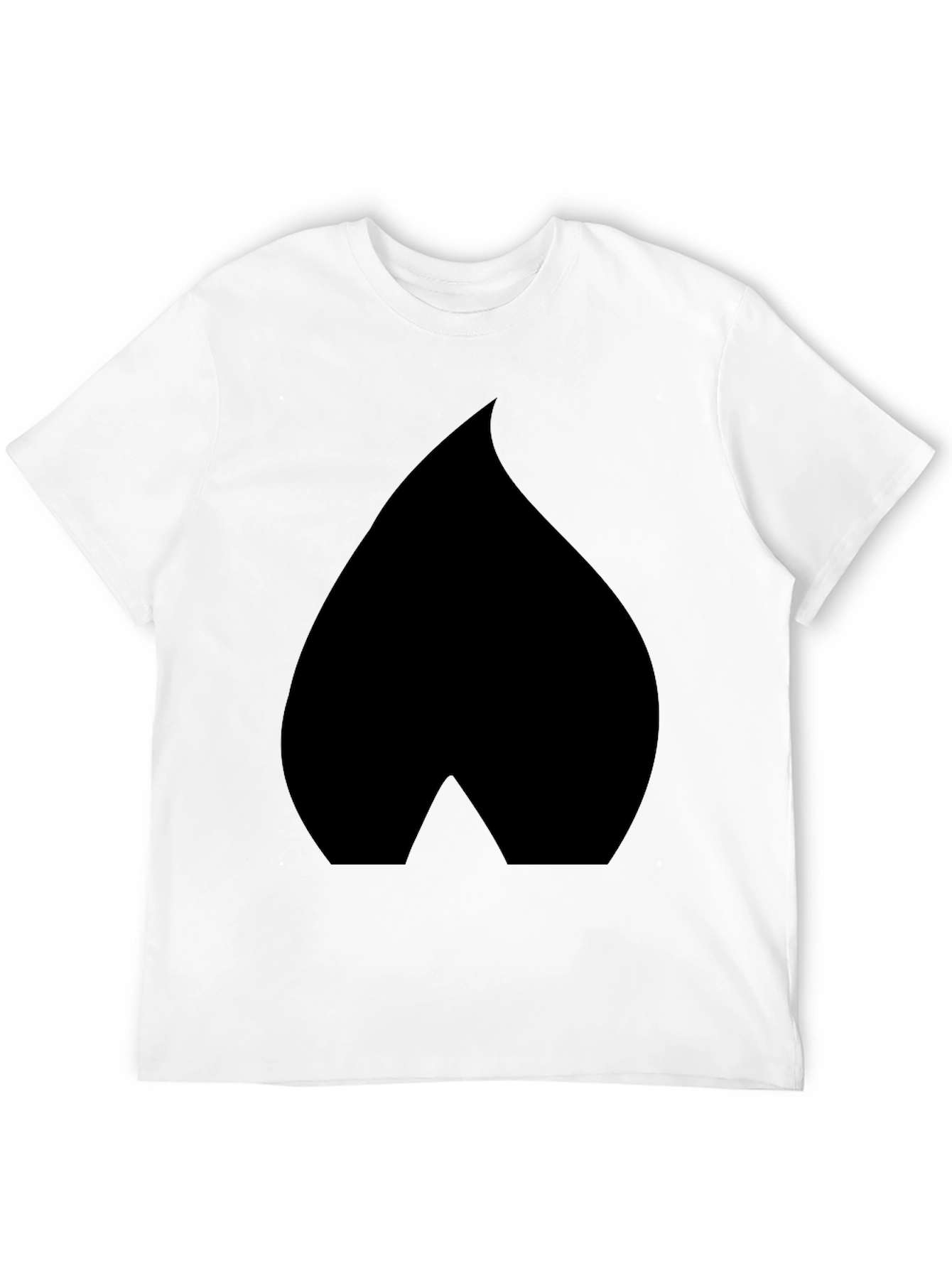 Black Spade Graphic Black T-Shirt - Modern Casual Wear view 12