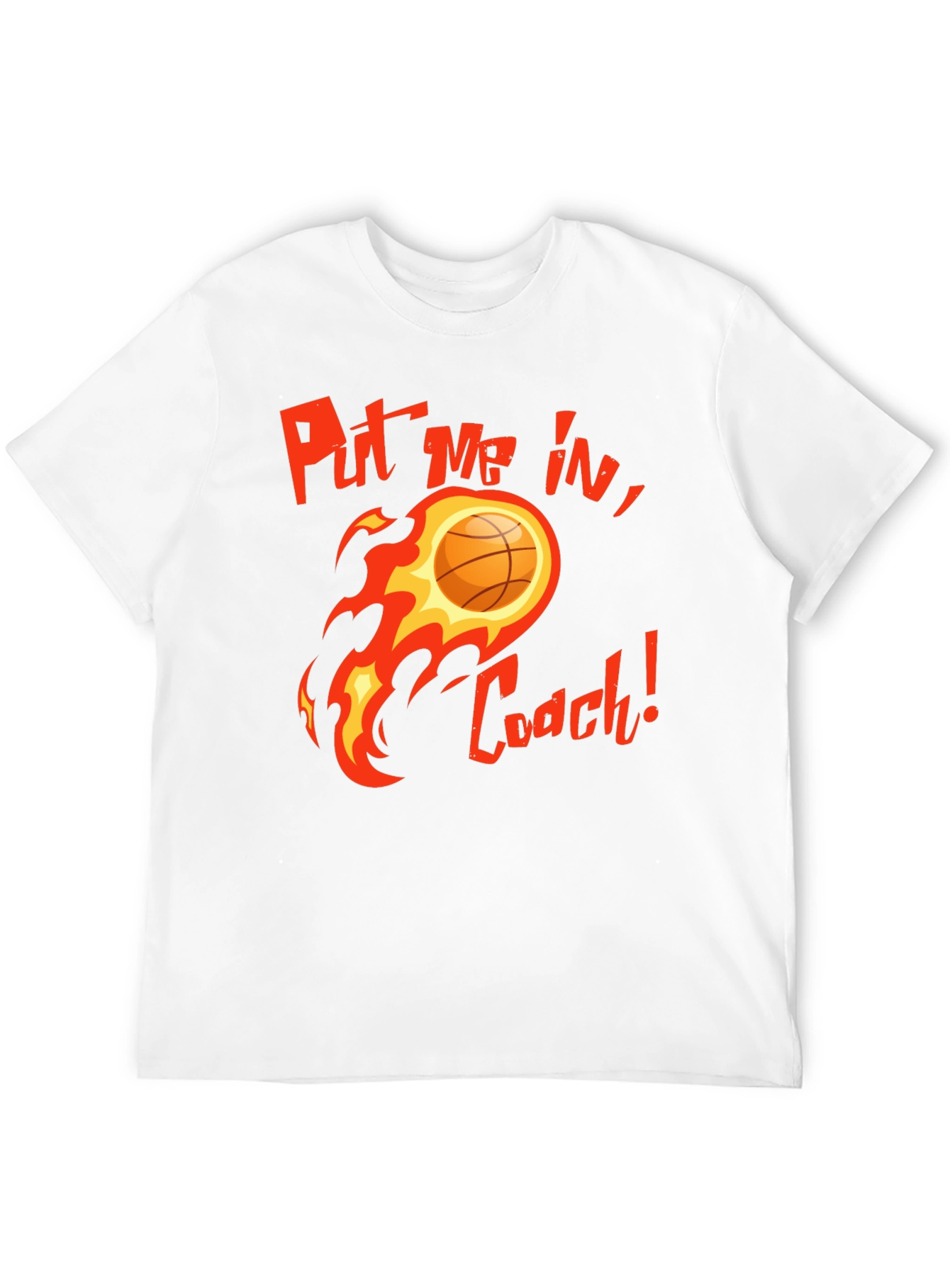 Black Put Me In, Coach! Basketball Graphic T-Shirt view 12