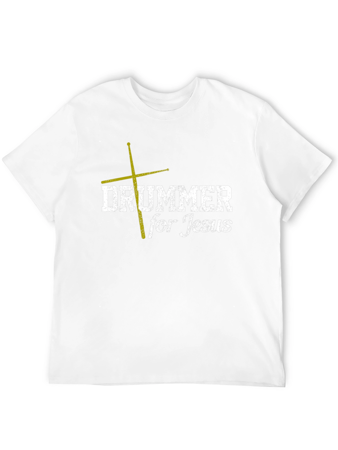 Black Drummer for Jesus Black T-Shirt - Christian Music Apparel view 12