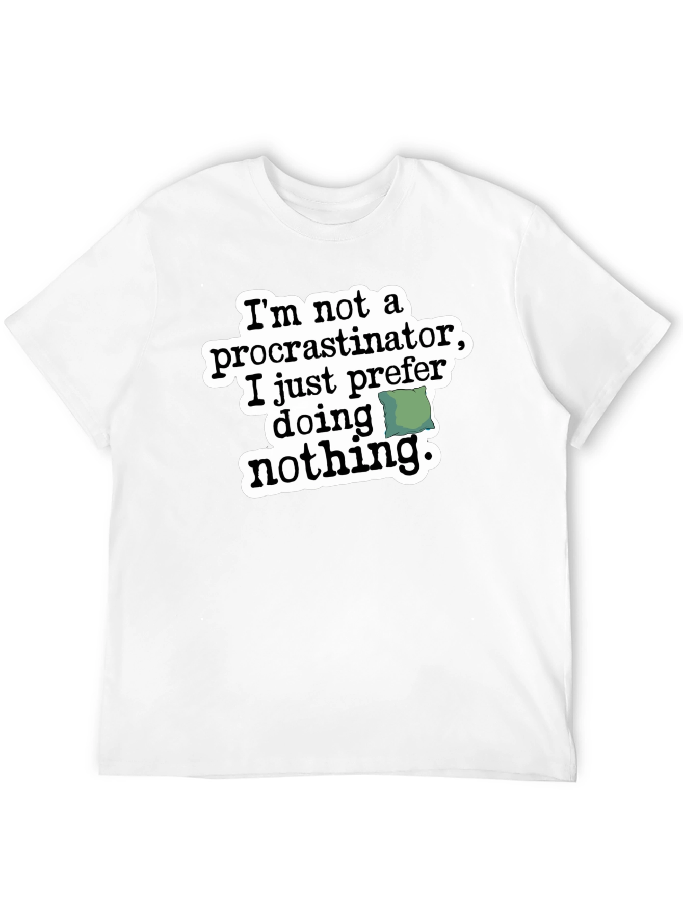 Black Procrastinator Humor Graphic T-Shirt view 12