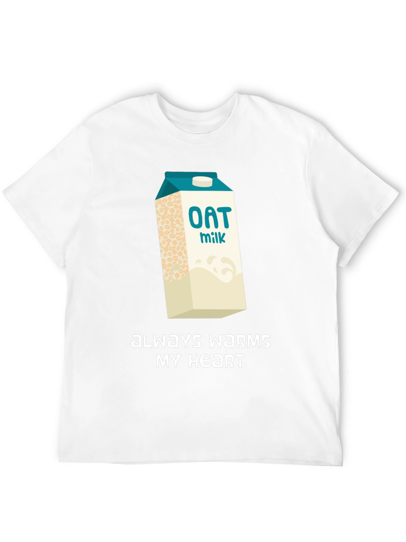 Oat Milk Lover T-Shirt - Always Warms My Heart - 12