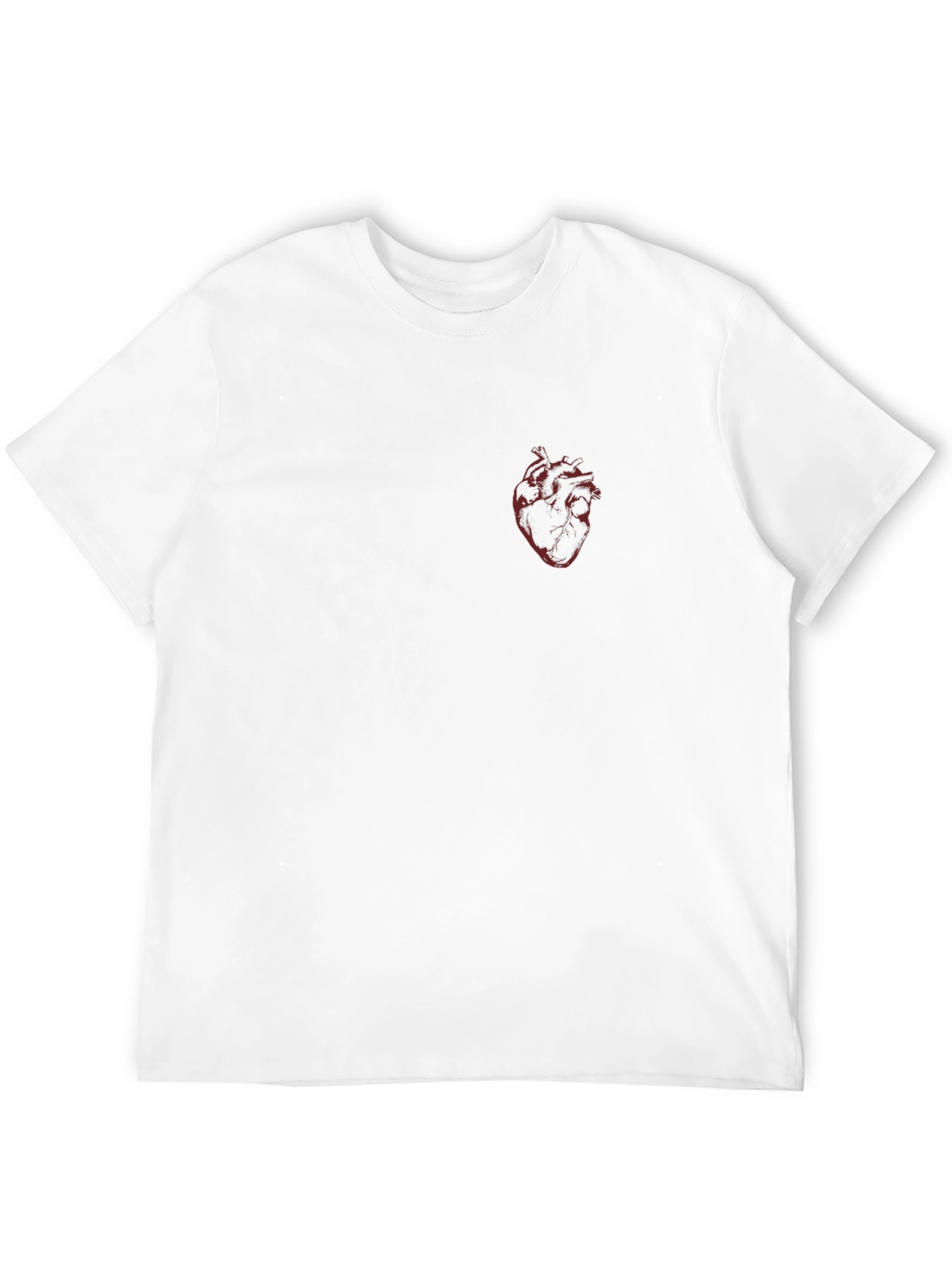 Black Anatomical Heart Graphic Tee - Black, Short Sleeve view 12