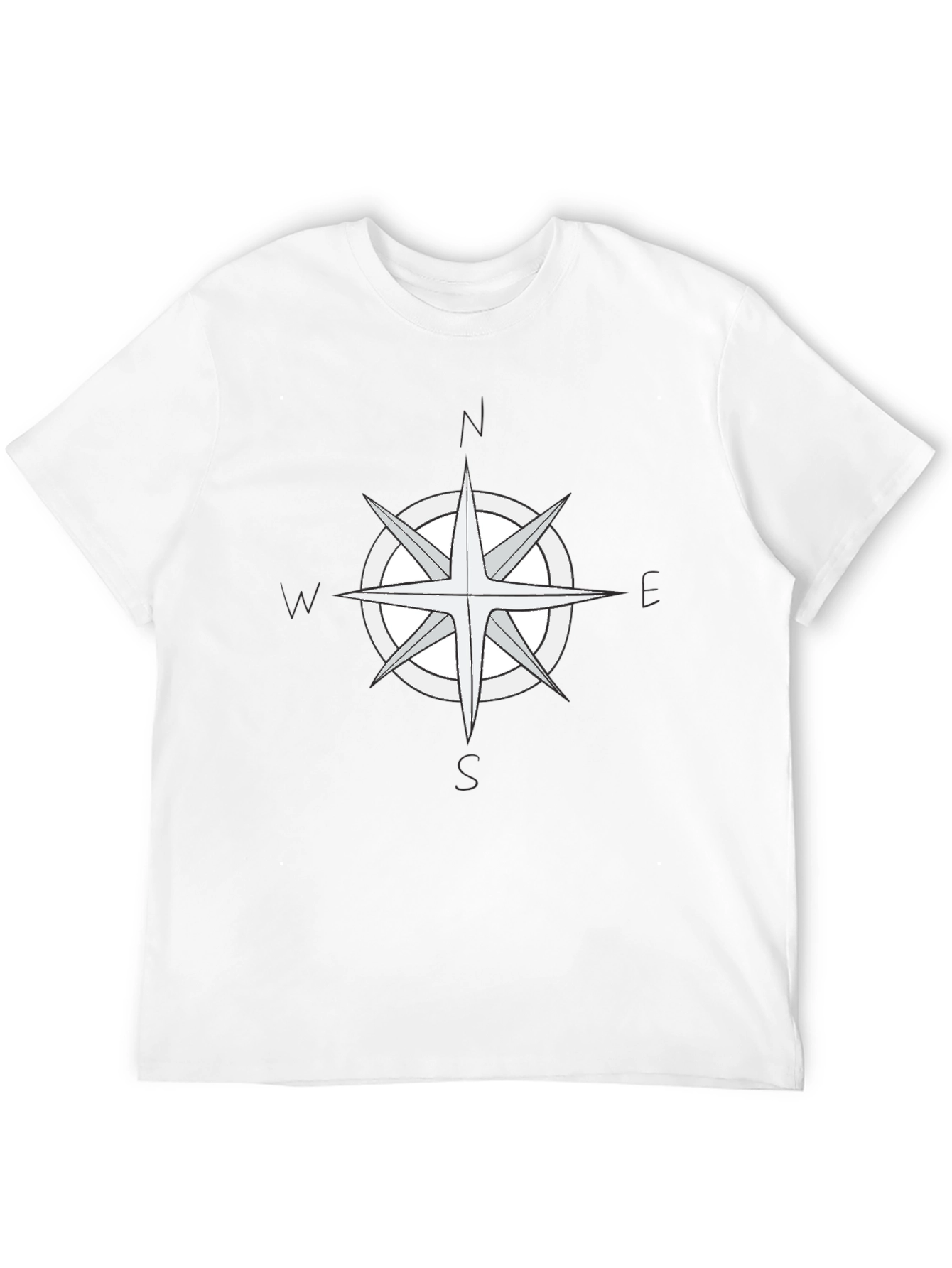 Compass Rose Graphic Tee - Black T-Shirt - 12