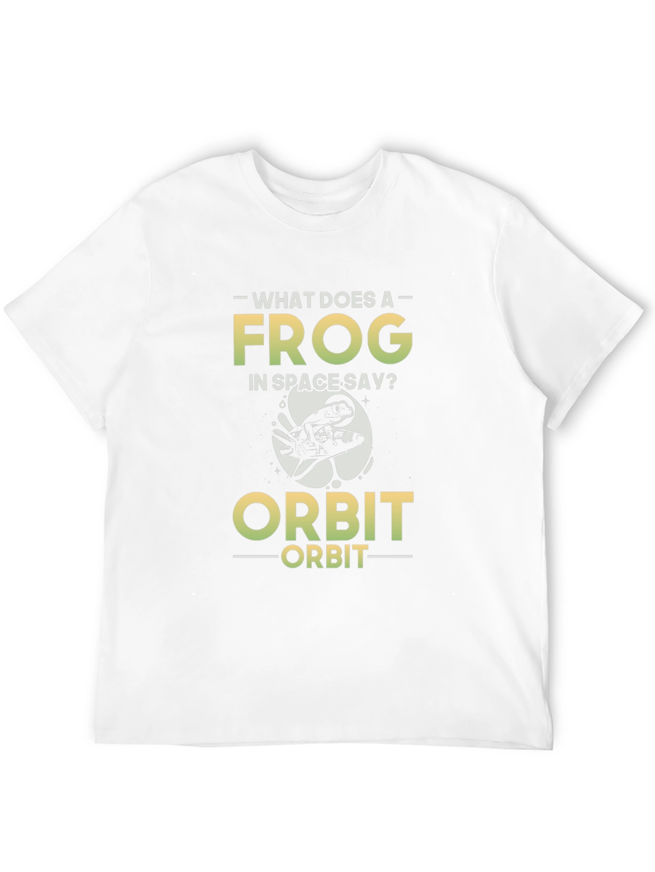 Black Funny Space Frog T-Shirt - What Does a Frog In Space Say? view 12