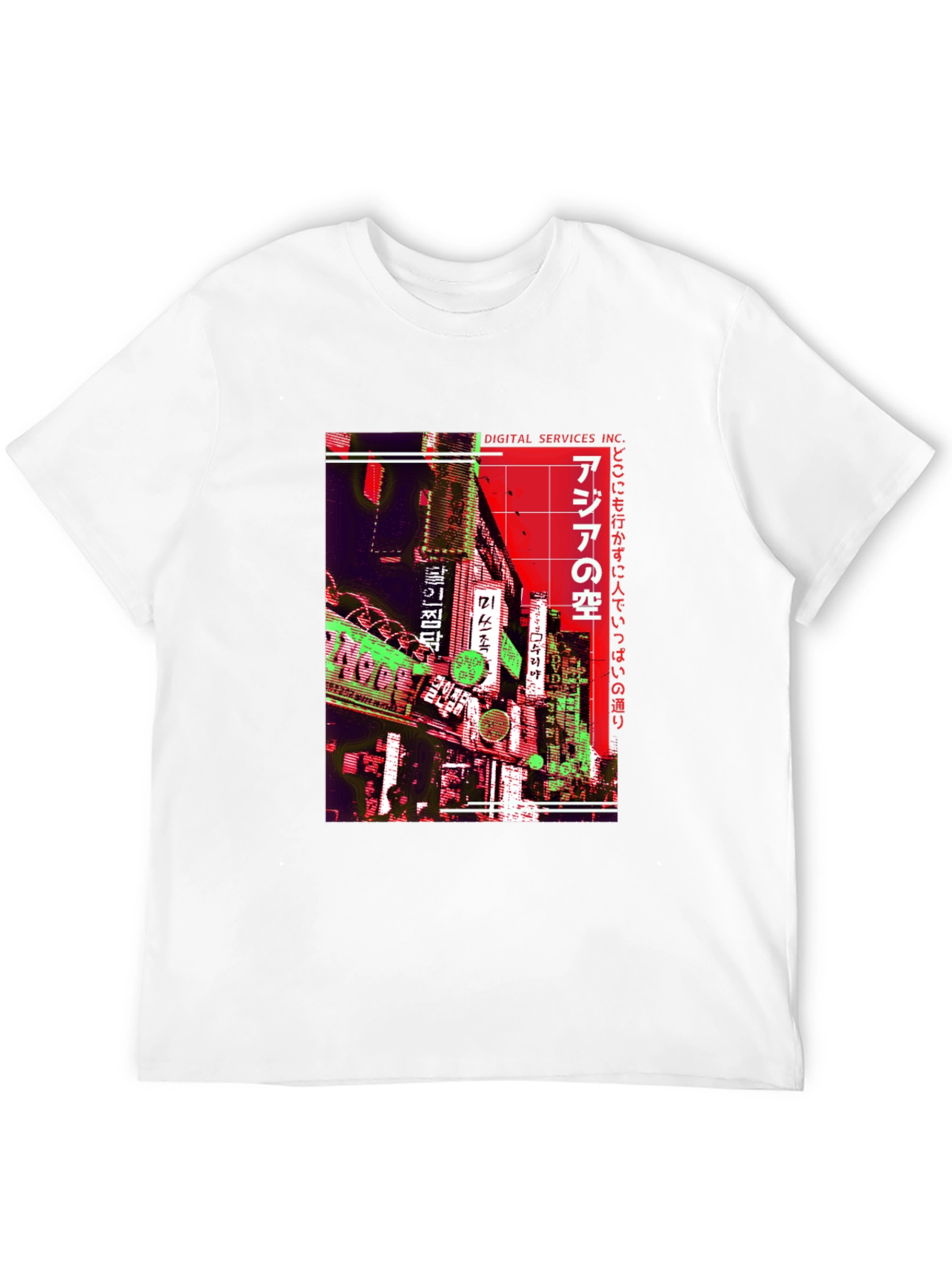 Black Asia Neon Nights T-Shirt view 12