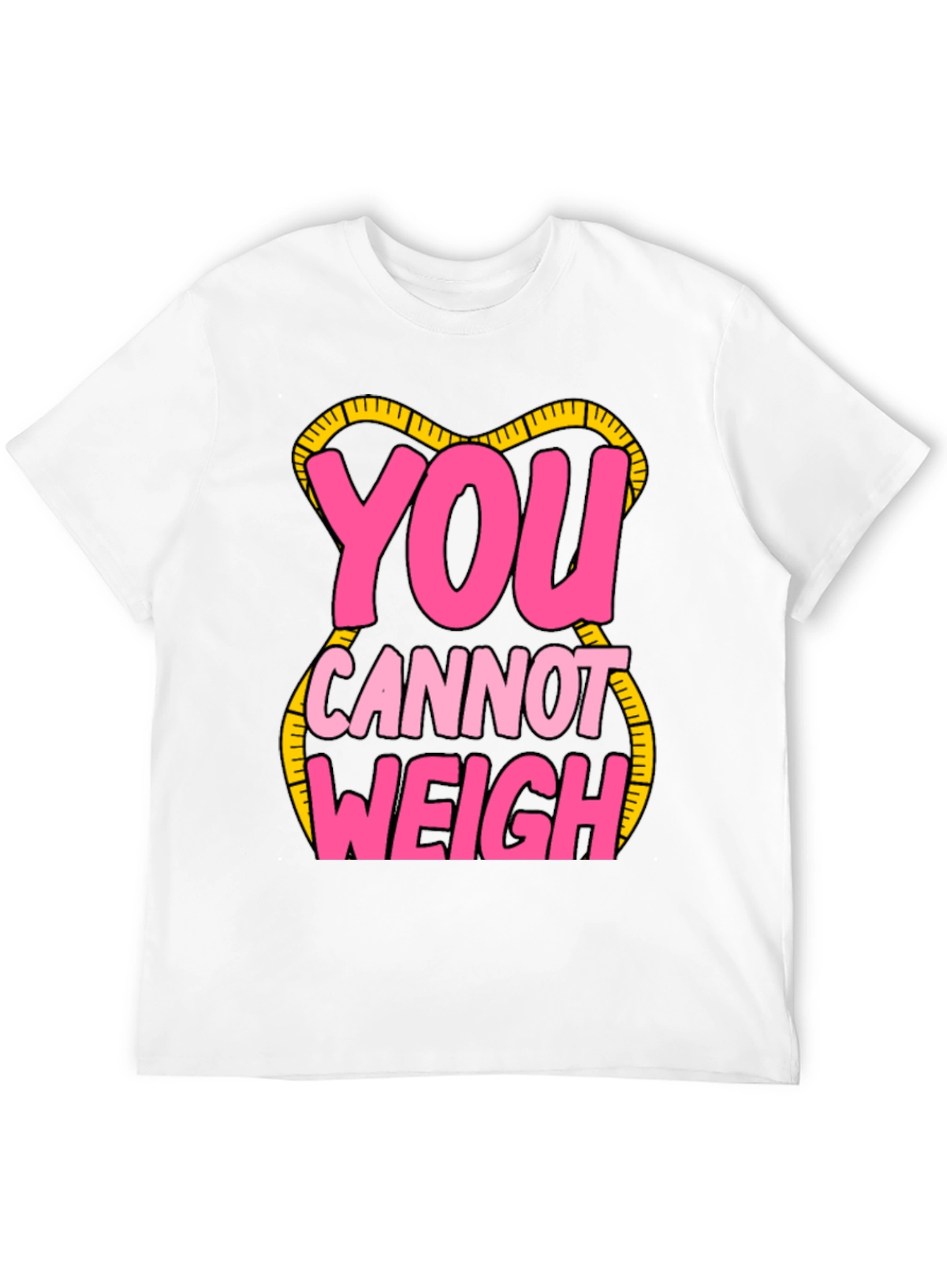 Black You Cannot Weigh Graphic T-Shirt view 12