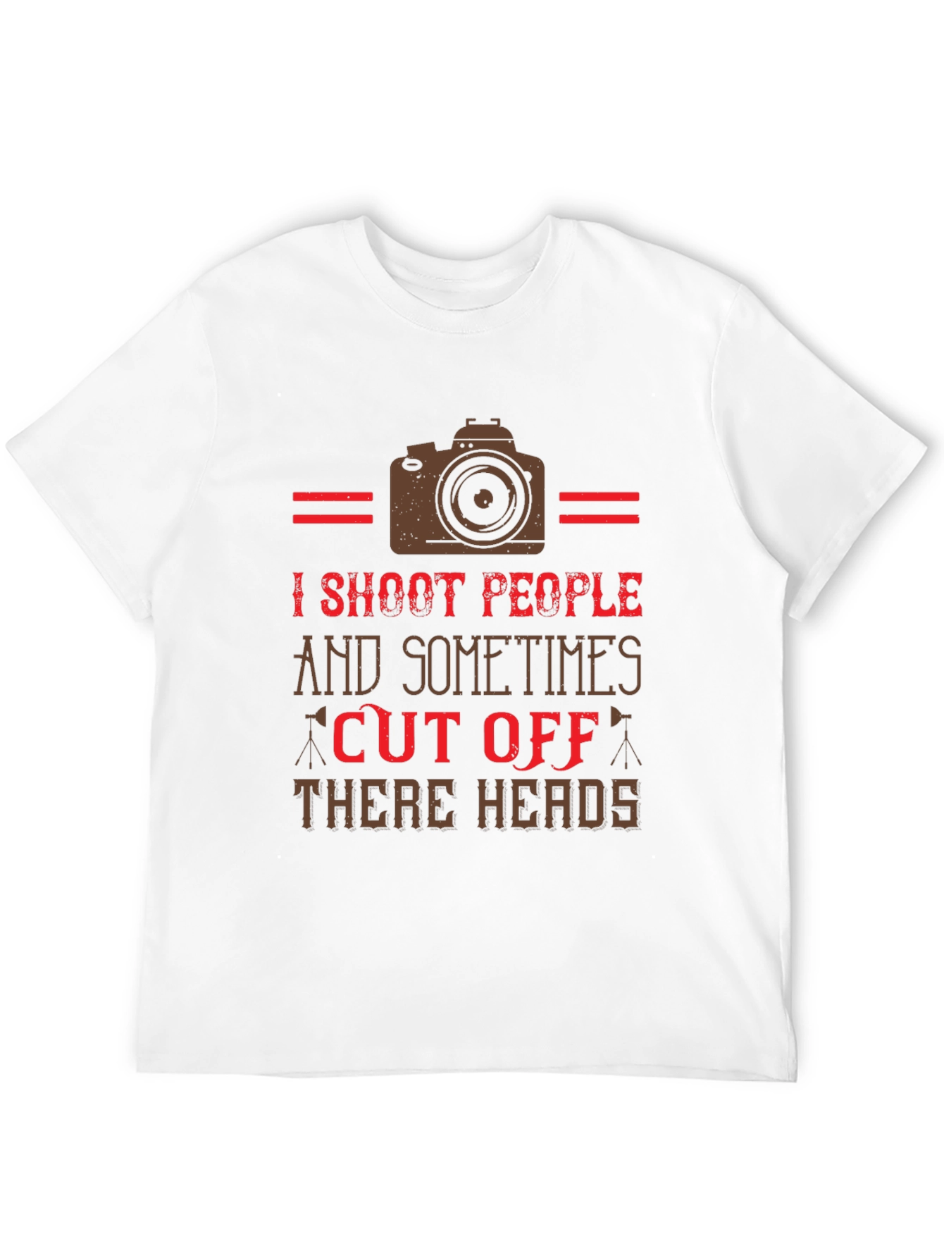 Black I Shoot People Funny Camera T-Shirt view 12