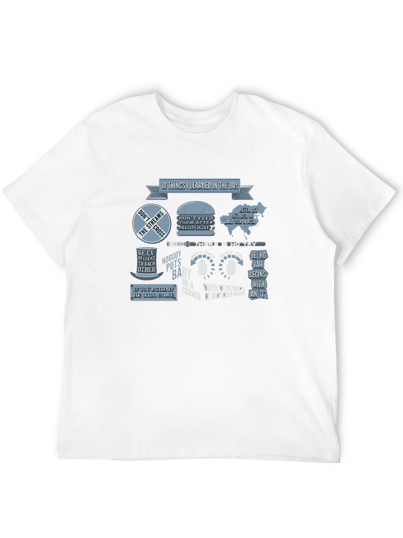 Black 80s Movie Quote T-Shirt view 12