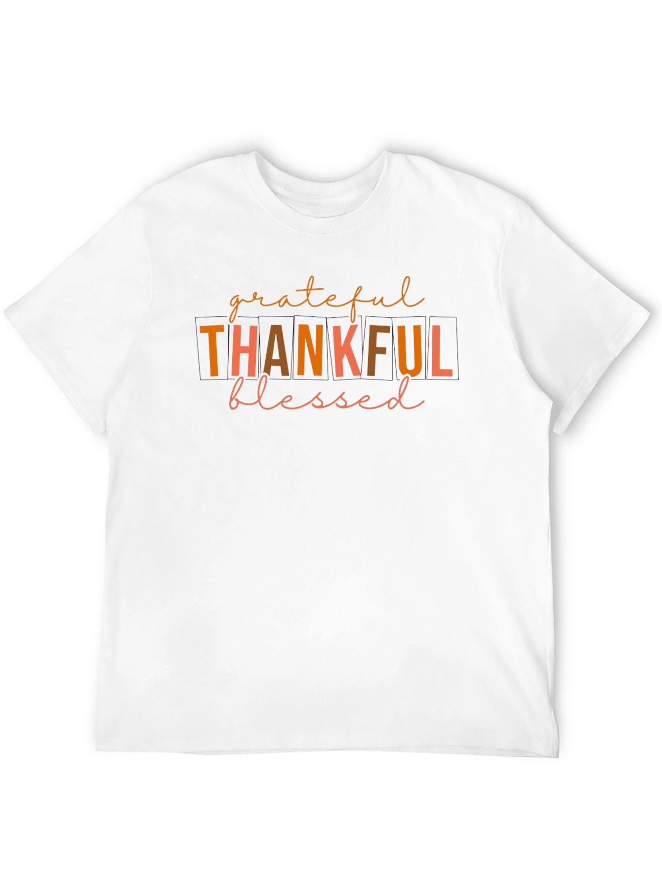 Black Grateful Thankful Blessed T-Shirt - Fall Apparel view 12