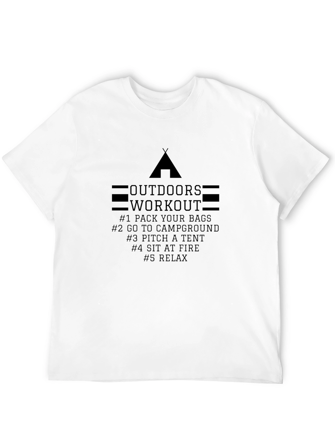 Black Outdoors Workout T-Shirt view 12