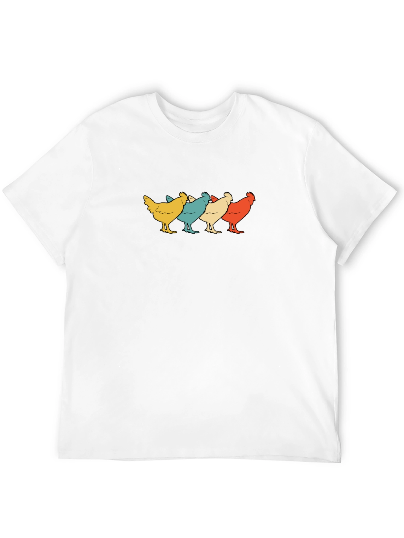 Black Retro Chicken Squad T-Shirt view 12