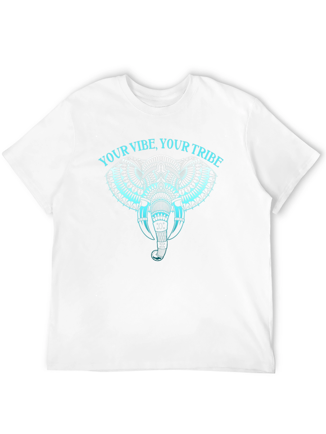 Black Tribal Elephant Graphic Tee - Your Vibe, Your Tribe view 12
