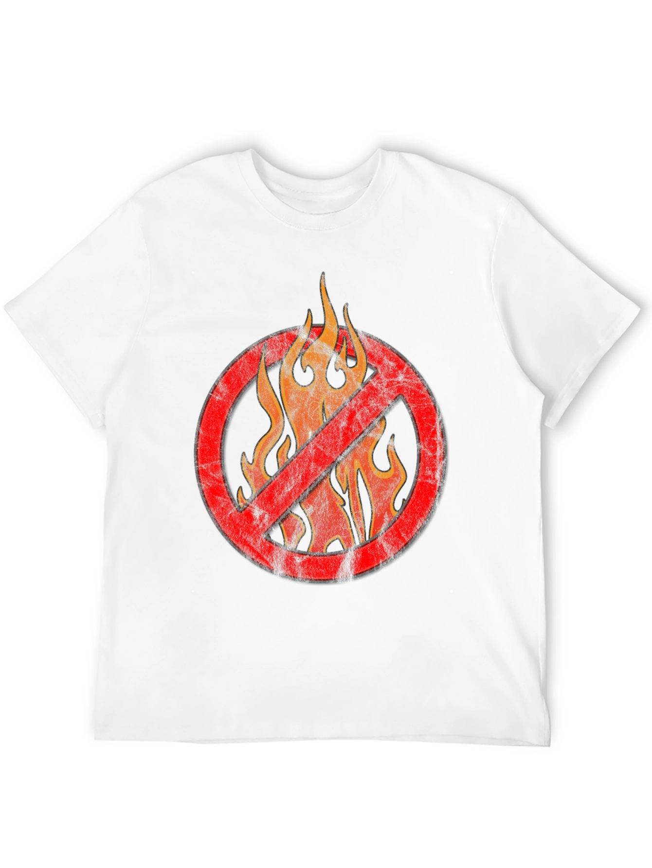 Black No Flames Graphic T-Shirt - Black view 12