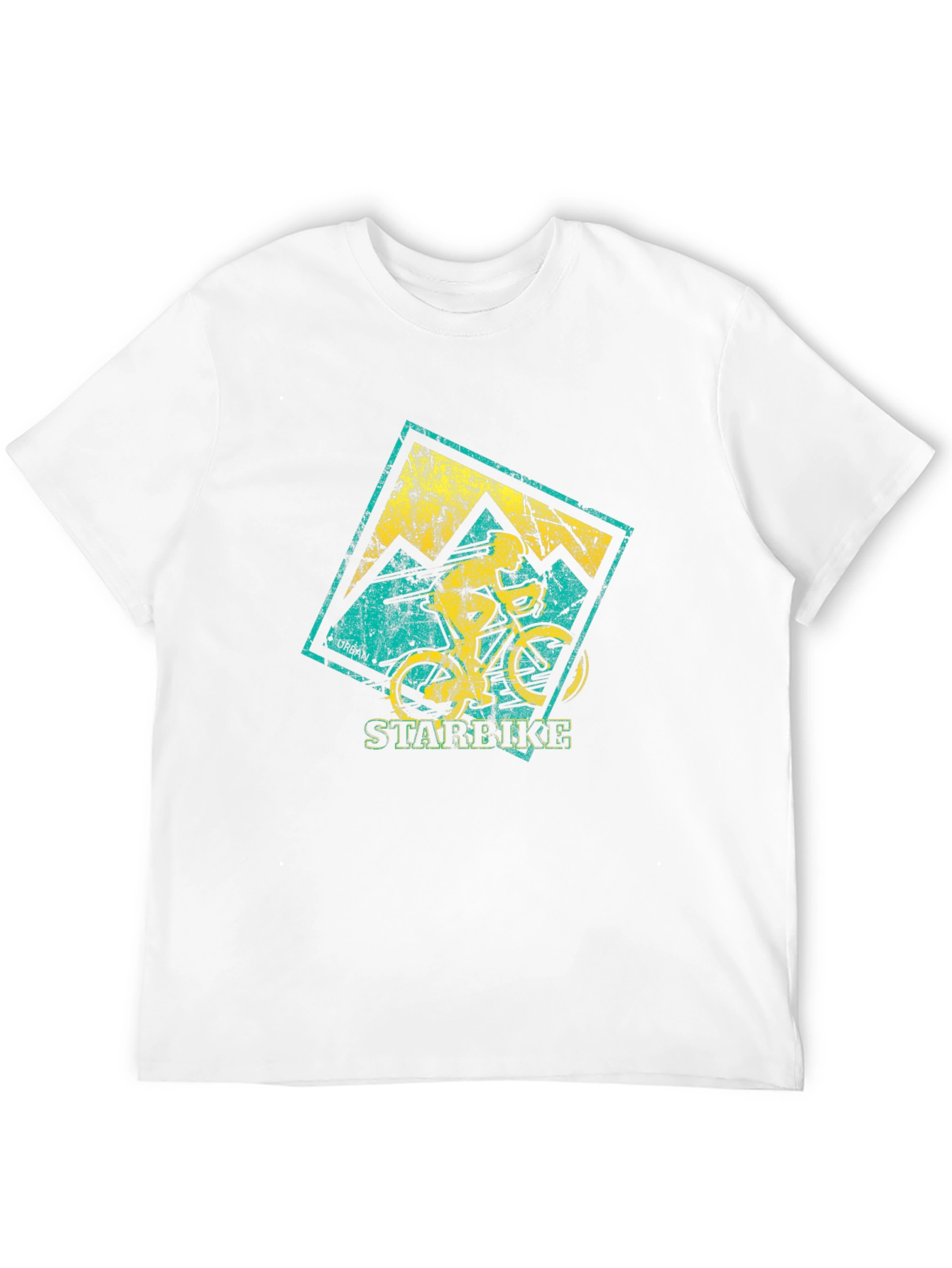 Black Mountain Biker Graphic T-Shirt - Starbike Design view 12