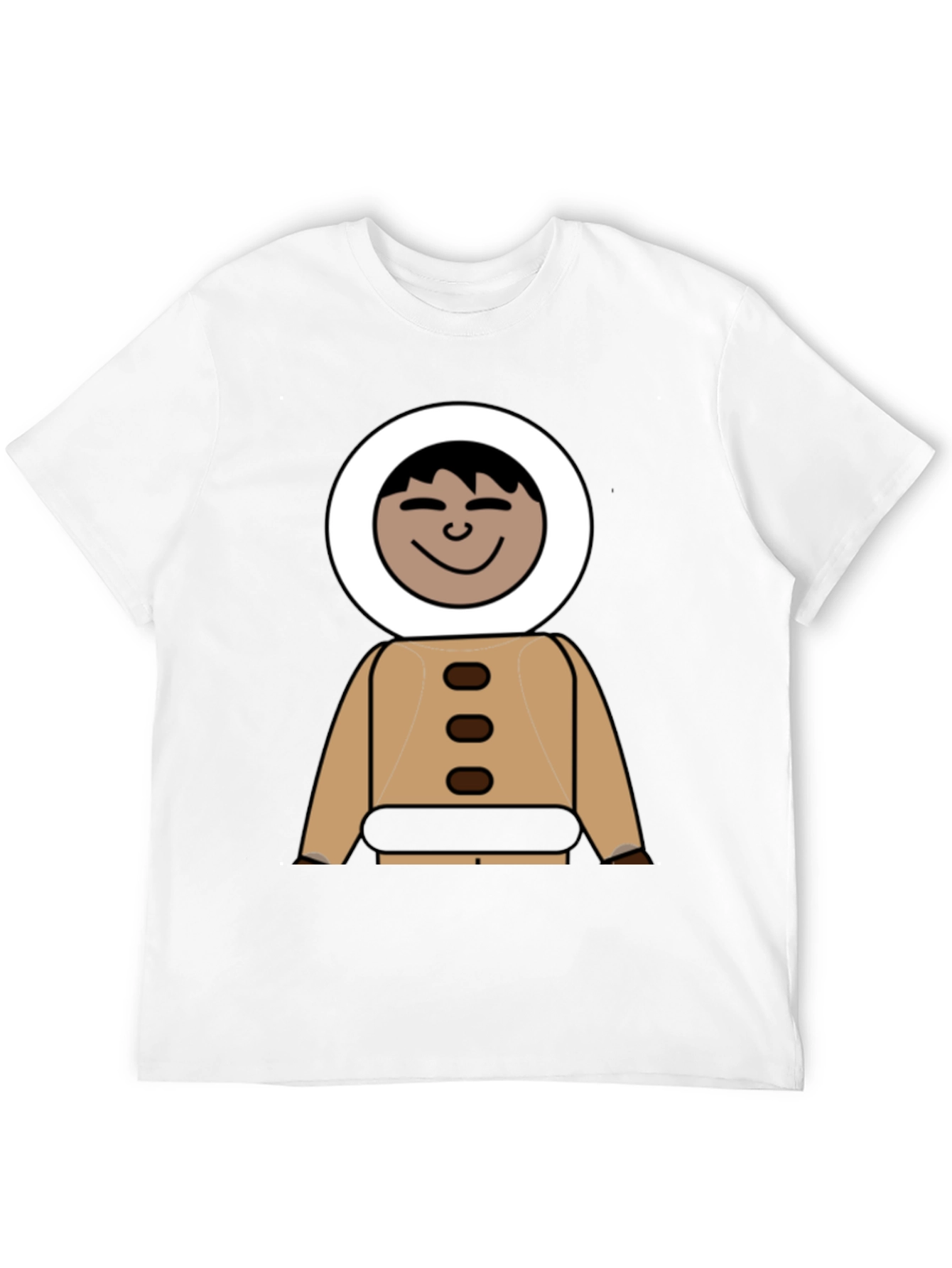 Cartoon Eskimo Outfit Graphic Tee - 12