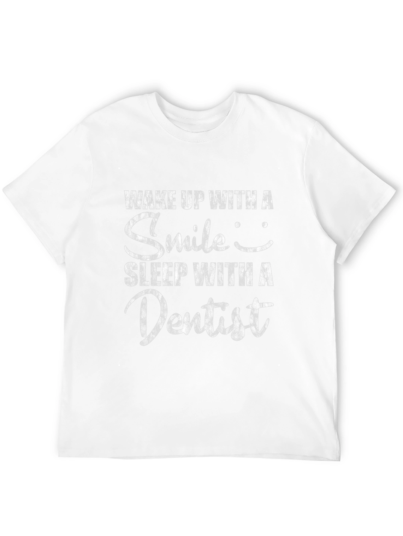 Black Wake Up Smile, Sleep With Dentist Black T-Shirt view 12