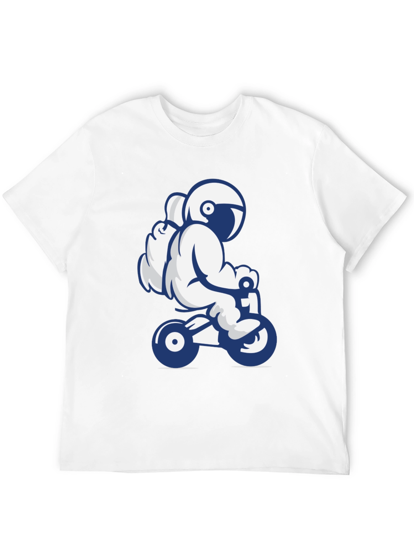 Black Astronaut Motorcycle T-Shirt - Cool Space Rider Tee view 12