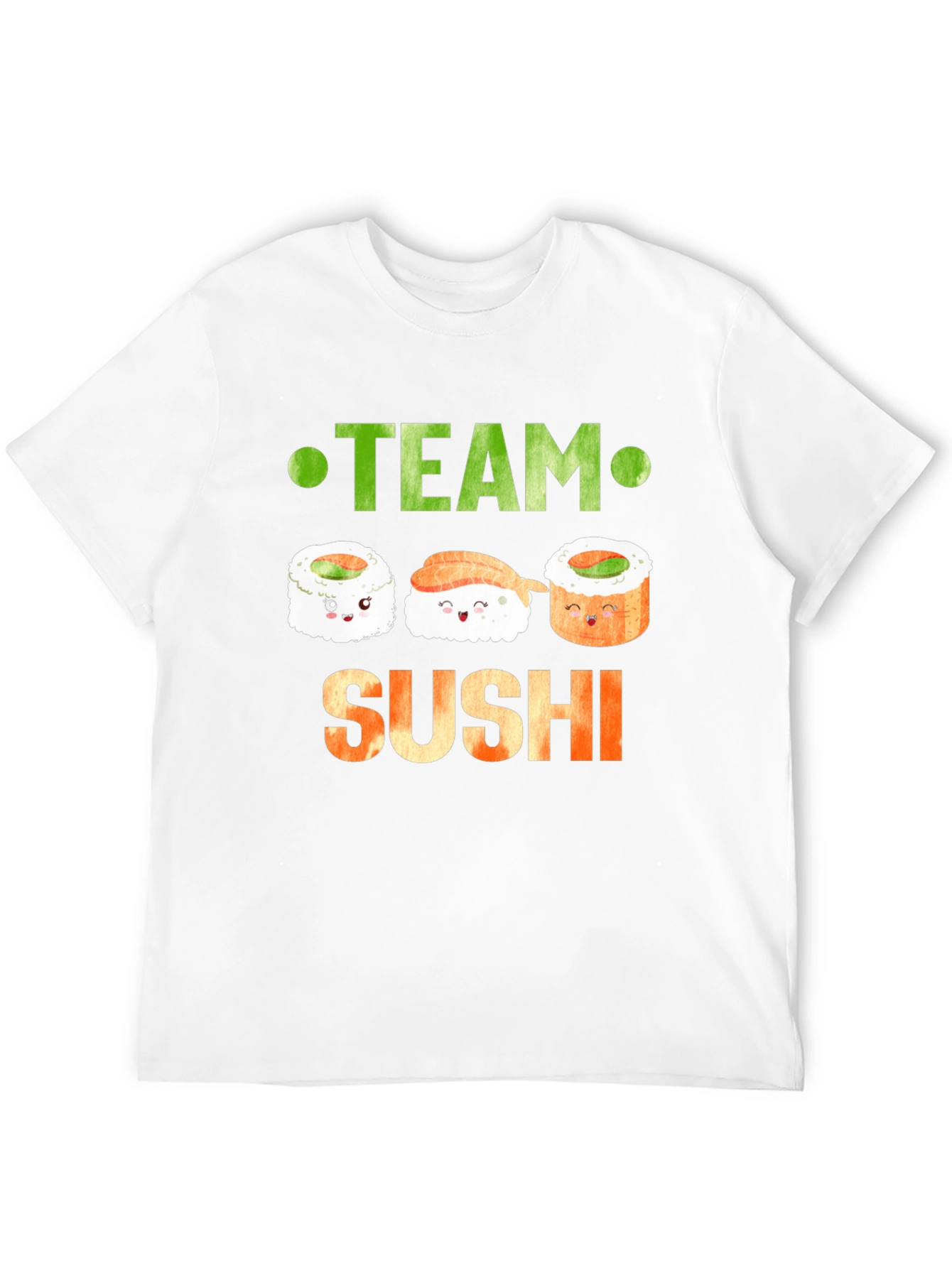 Black Team Sushi Graphic T-Shirt - Cute Sushi Lover Tee view 12